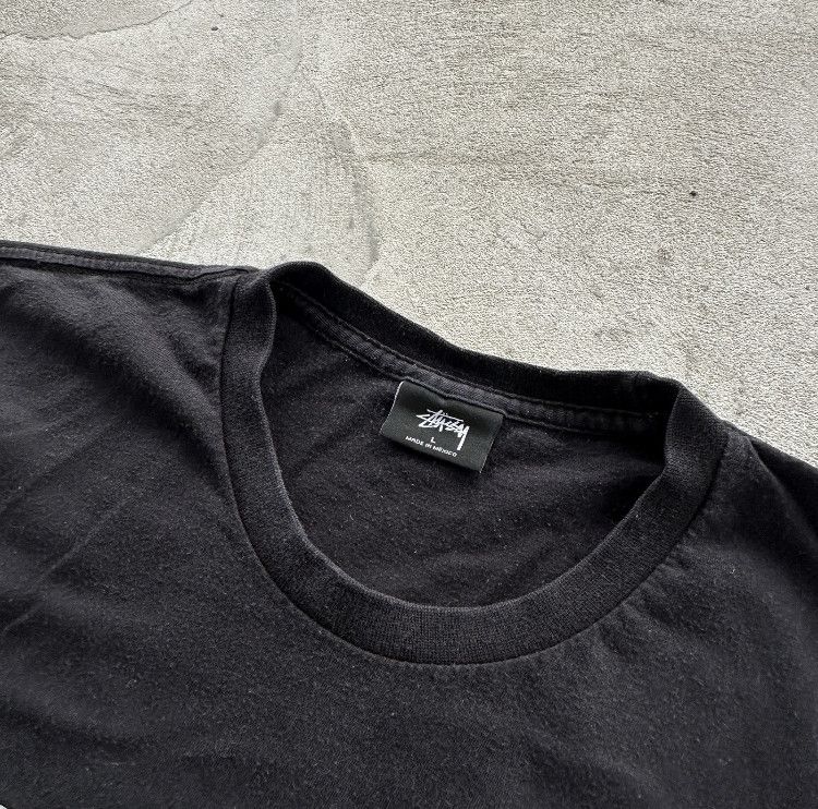 Stussy Vintage T-shirt Stussy Big Logo Round Neck Men’s Black L Size US L / EU 52-54 / 3 - 4 Thumbnail