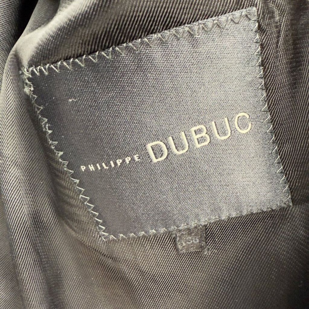 Philippe Dubuc PHILIPPE DUBUC Plaid Dark Gray Blazer Pants Suit Size 38R Size 38R - 9 Thumbnail