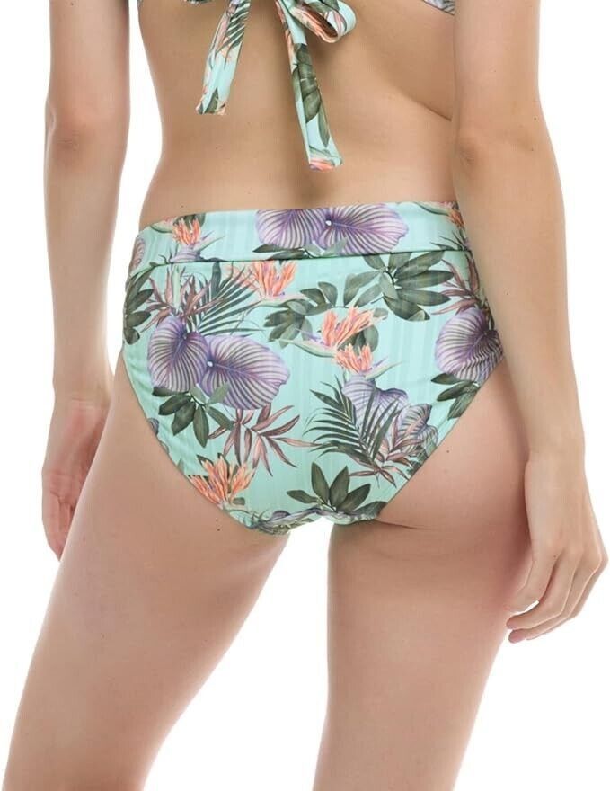Other Skye Foldover Mid Waist Swim Bikini Bottom Spearmint ( S ) Size 28" / US 6 / IT 42 - 2 Thumbnail