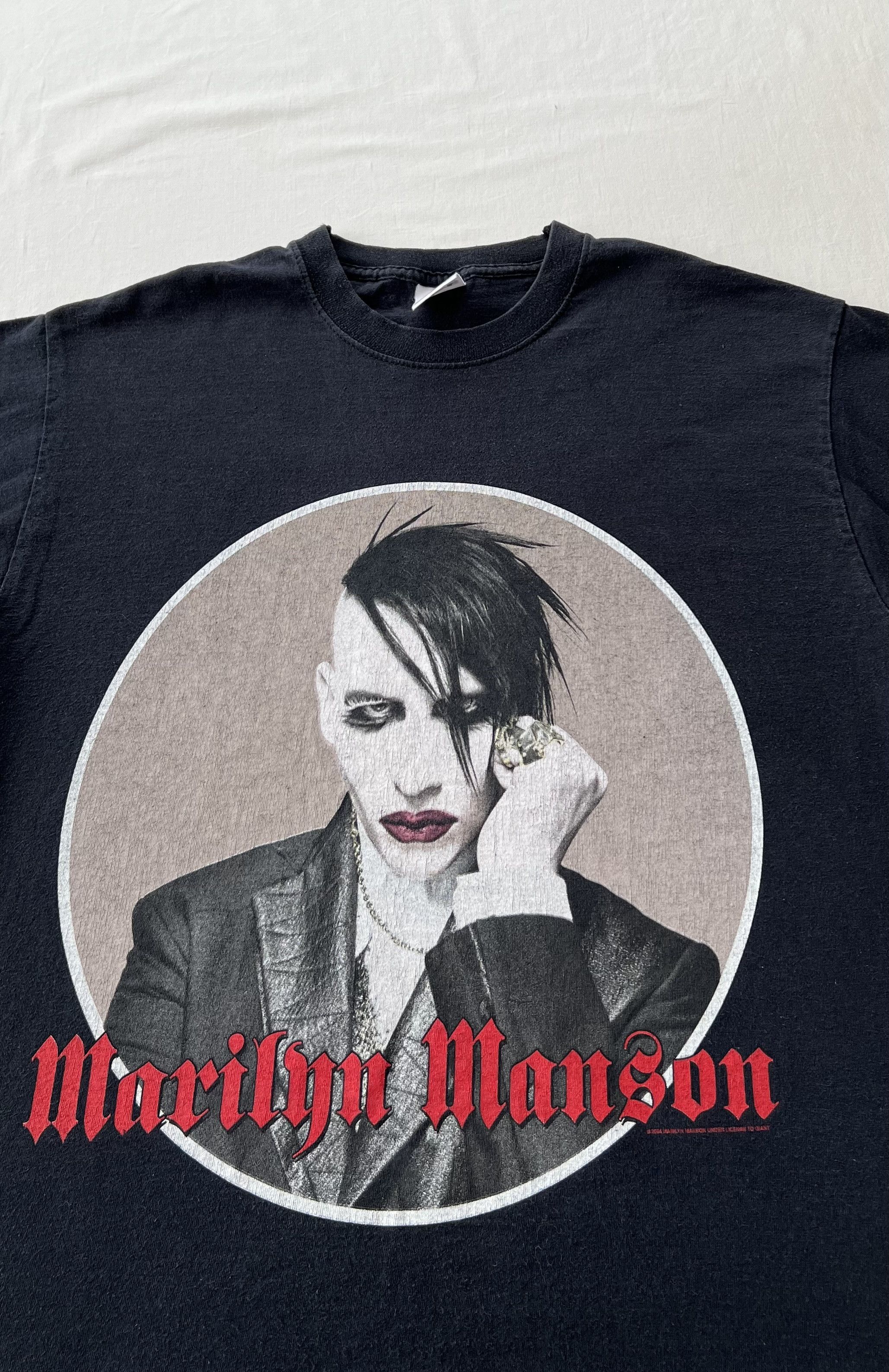 Vintage 2004 Marilyn Manson Against All Gods Black T-shirt
