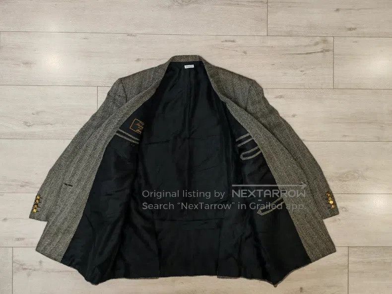 Brioni Brioni Alpaca herringbone winter coat Size US L / EU 52-54 / 3 - 4 Thumbnail