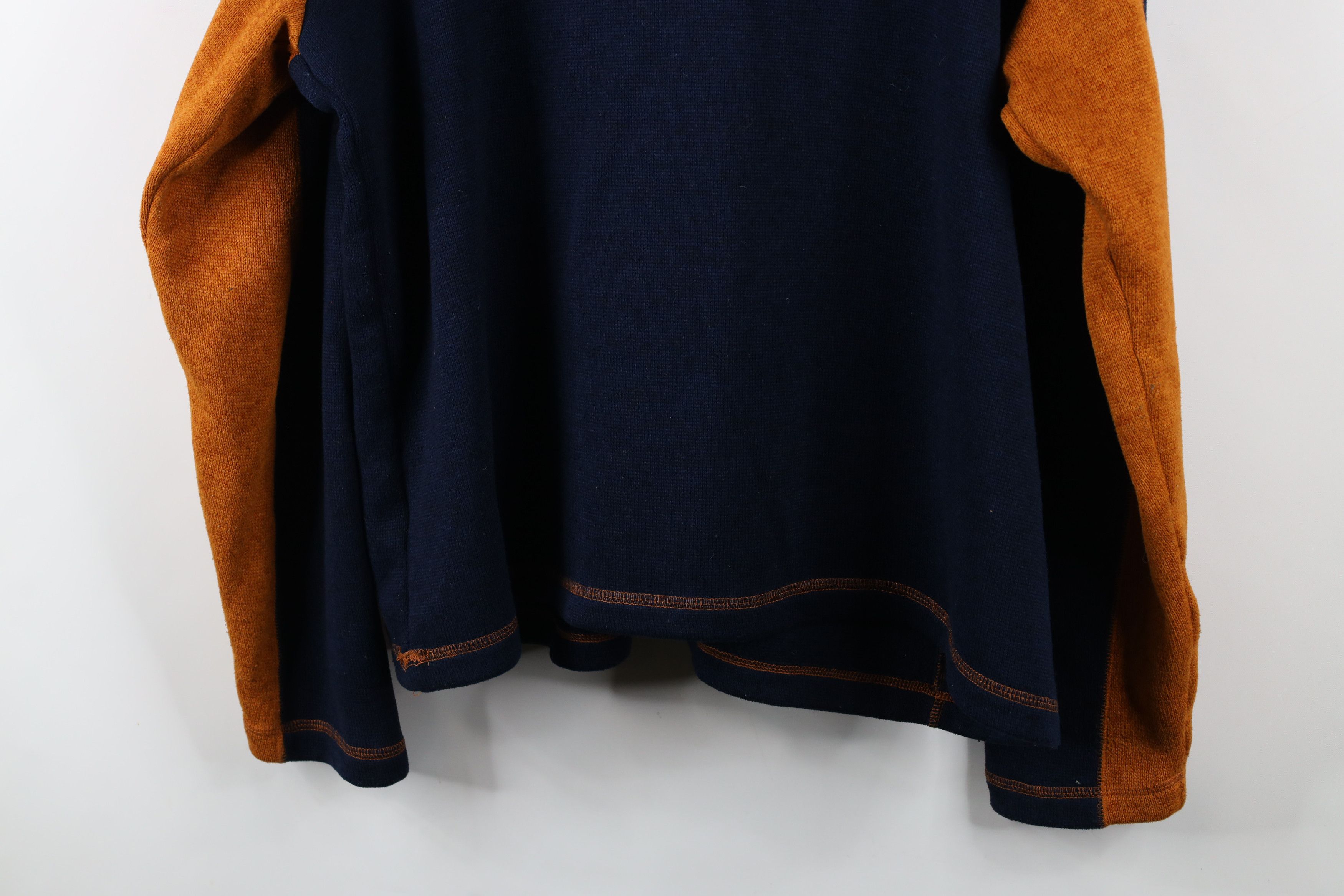 Orvis × Vintage Orvis Trout Bum Spell Out Half Zip Knit Fleece Sweater Blue Size US XL / EU 56 / 4 - 15 Thumbnail