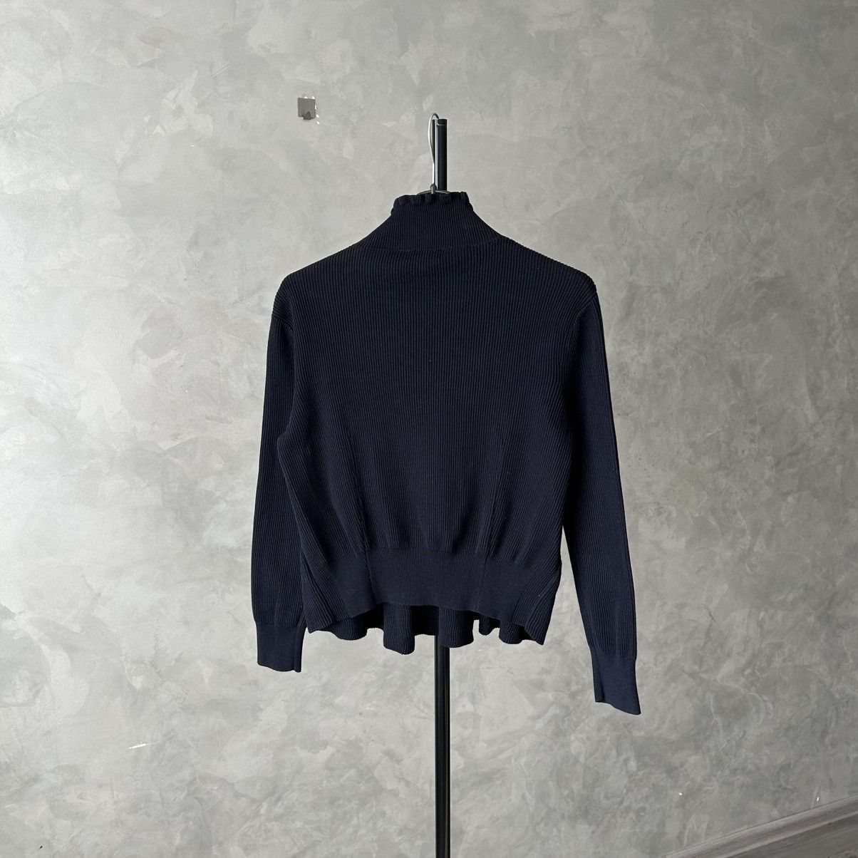 Dries Van Noten Dries Van Noten Ribbed Peplum Ruffle Neck Sweater I Size S / US 4 / IT 40 - 9 Thumbnail
