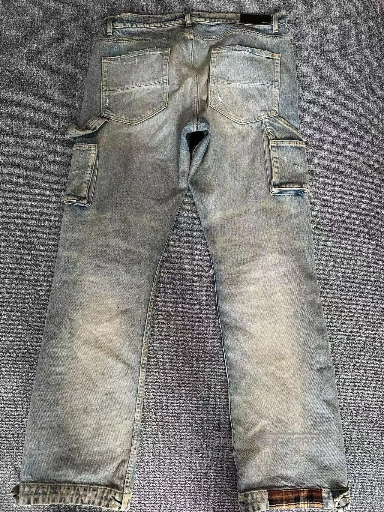 Amiri amiri distressed loose fit denim pants. Size US 34 / EU 50 - 4 Thumbnail