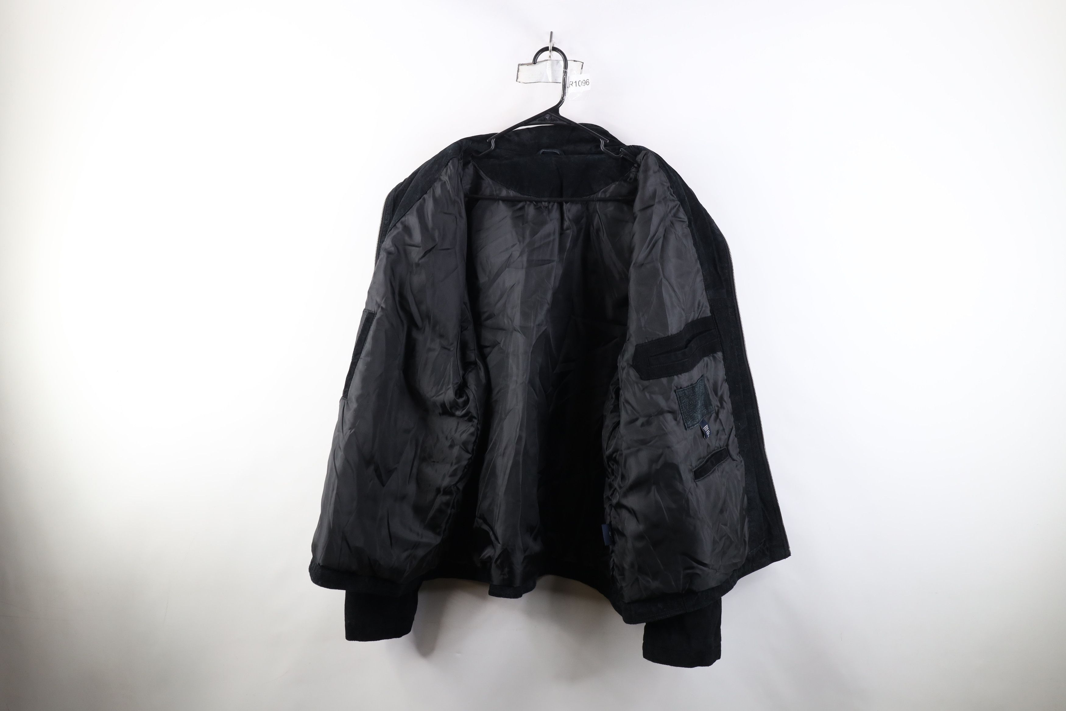 Vintage Vintage 90s Streetwear Suede Leather Bomber Jacket Black Size US XXL / EU 58 / 5 - 10 Thumbnail