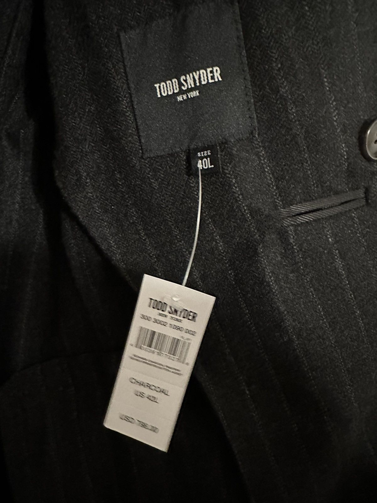 Todd Snyder Todd Snyder Pinstripe Double Breasted Sutton Jacket Size 40R - 5 Thumbnail