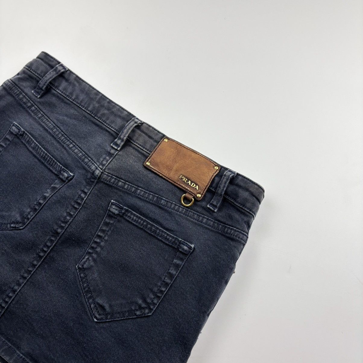 Prada Prada Denim Mini Skirt Size 29" - 3 Thumbnail