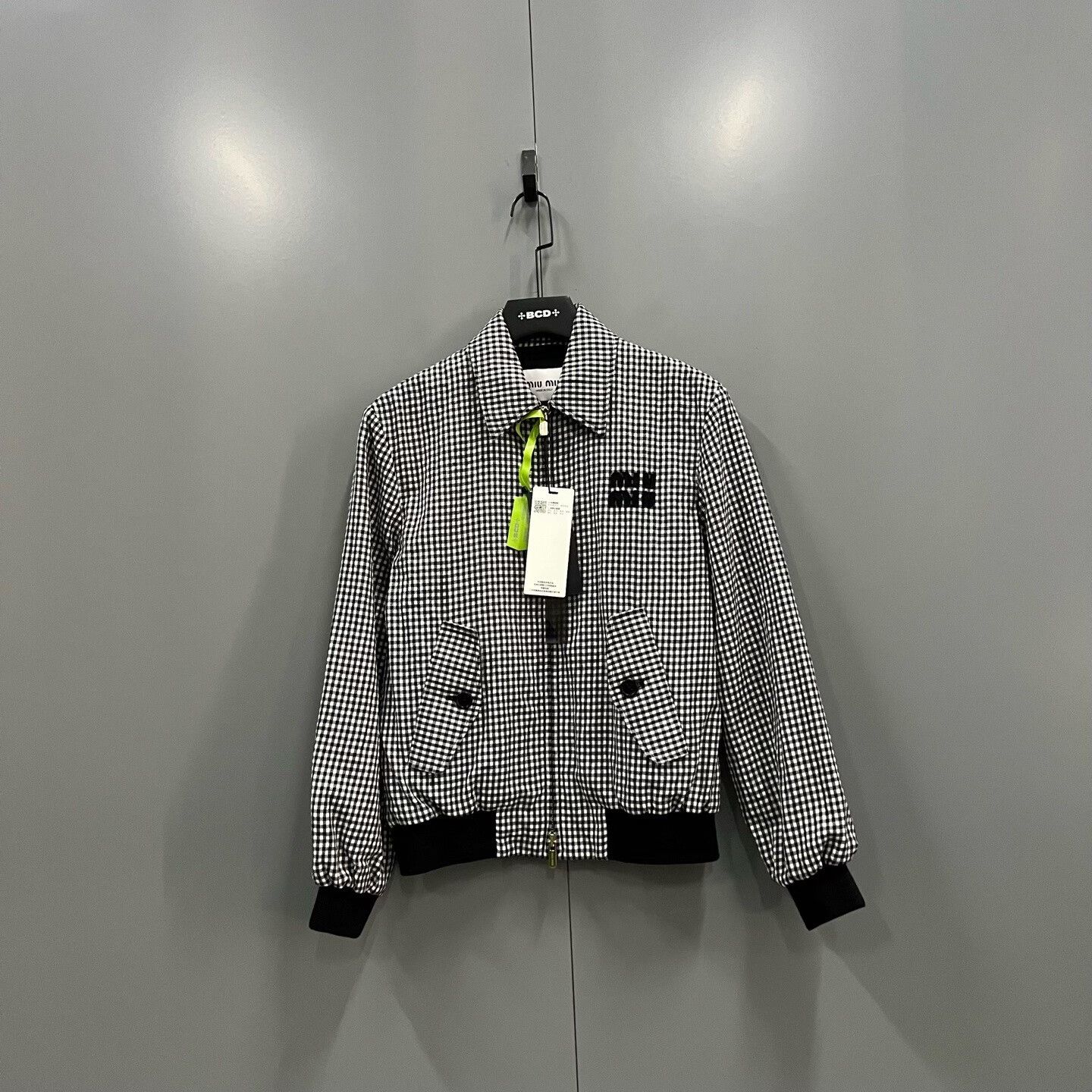 Miu Miu Miu Miu Retro Plaid Black Jacket it_38 Women Size XS / US 0-2 / IT 36-38 - 1 Thumbnail