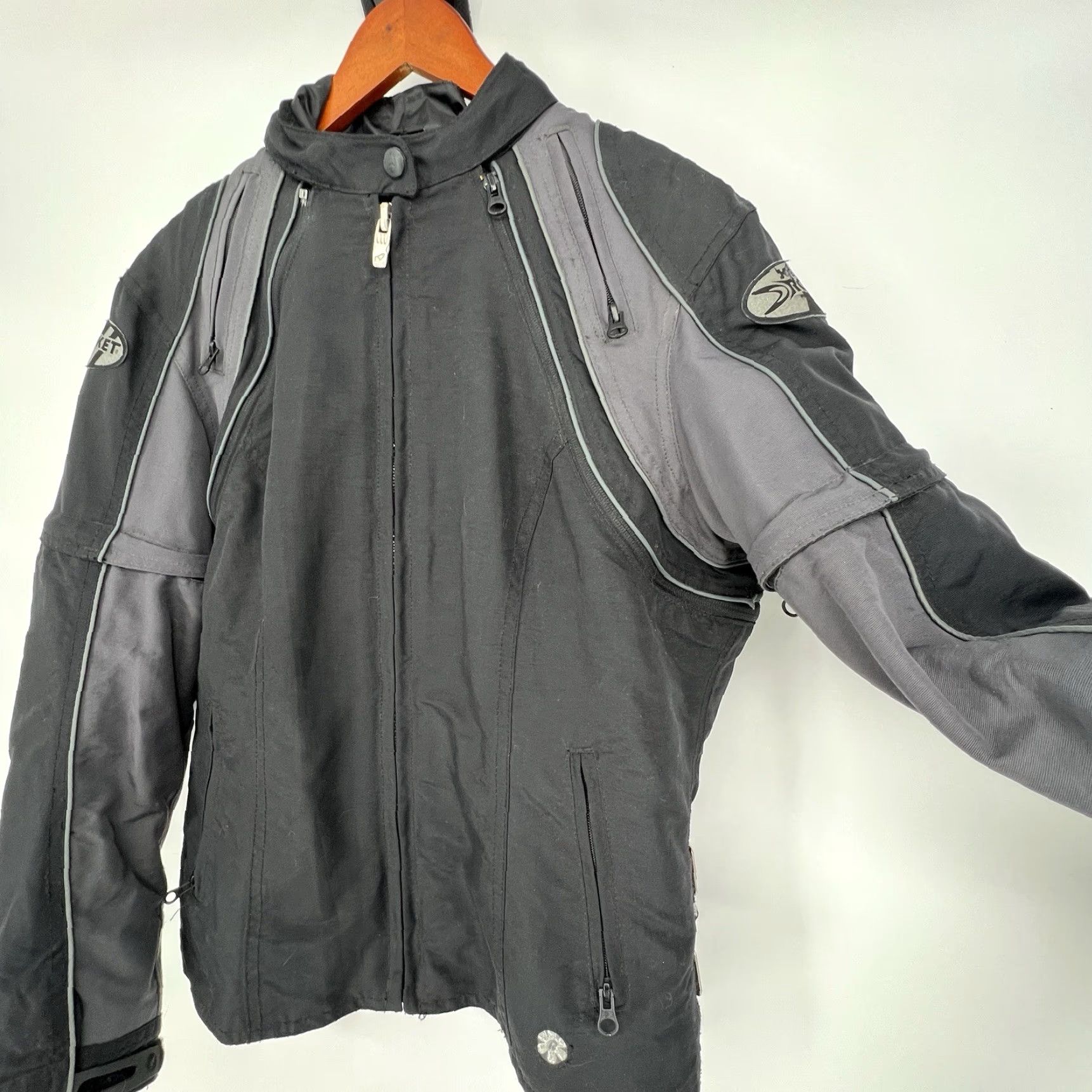 Joe Rocket Joe Rocket Motorcycle Jacket Women’s Lined Size Medium Black Gray Size M / US 6-8 / IT 42-44 - 4 Thumbnail