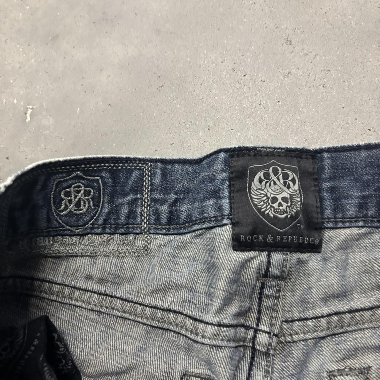 Japanese Brand × Vintage Crazy Vintage Y2K/2000s Grunge Dark Wash Rock & Republic Mall Goth Denim Jeans! Size US 29 - 8 Thumbnail