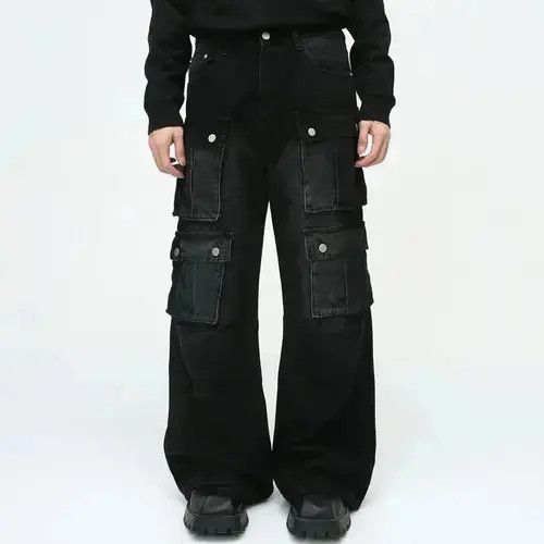Other Vintage Multi Pocket Cargo Denim Size US 33 - 2 Thumbnail