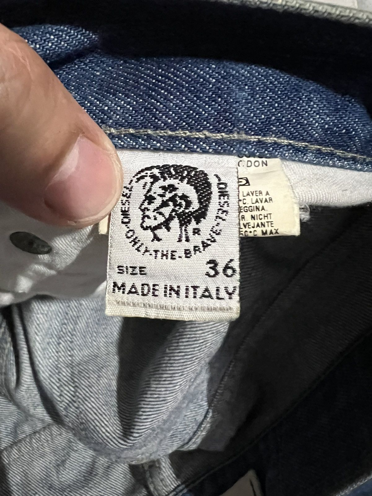Japanese Brand 🌈Vintage Diesel Industry Distress Mud Wash Bootcut Jean Size US 34 / EU 50 - 15 Thumbnail
