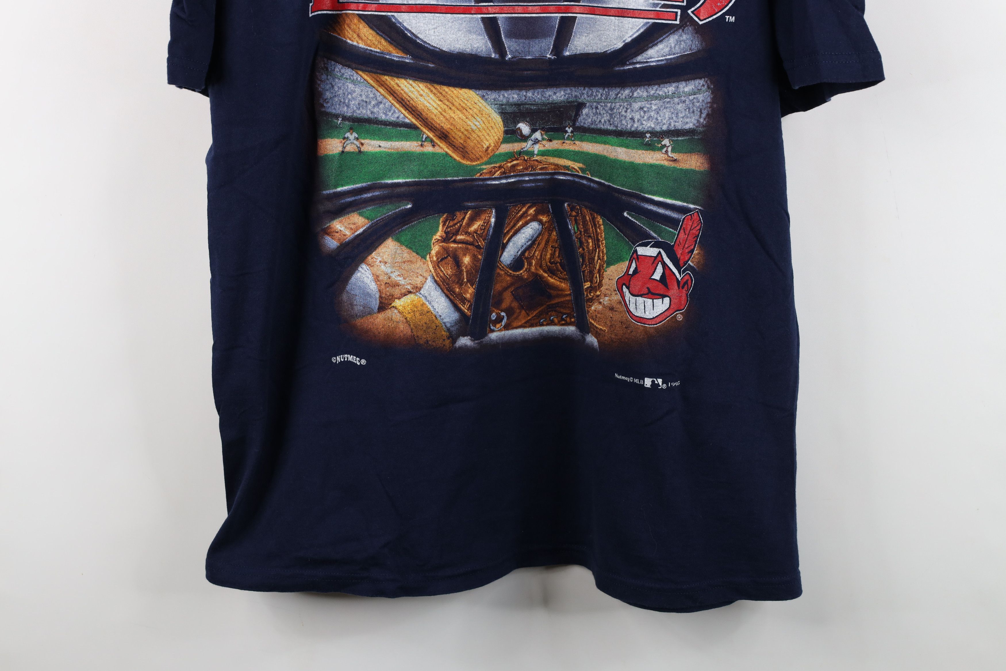 Vintage Vintage 90s Wahoo Cleveland Indians Baseball T-Shirt USA Size US XL / EU 56 / 4 - 3 Thumbnail