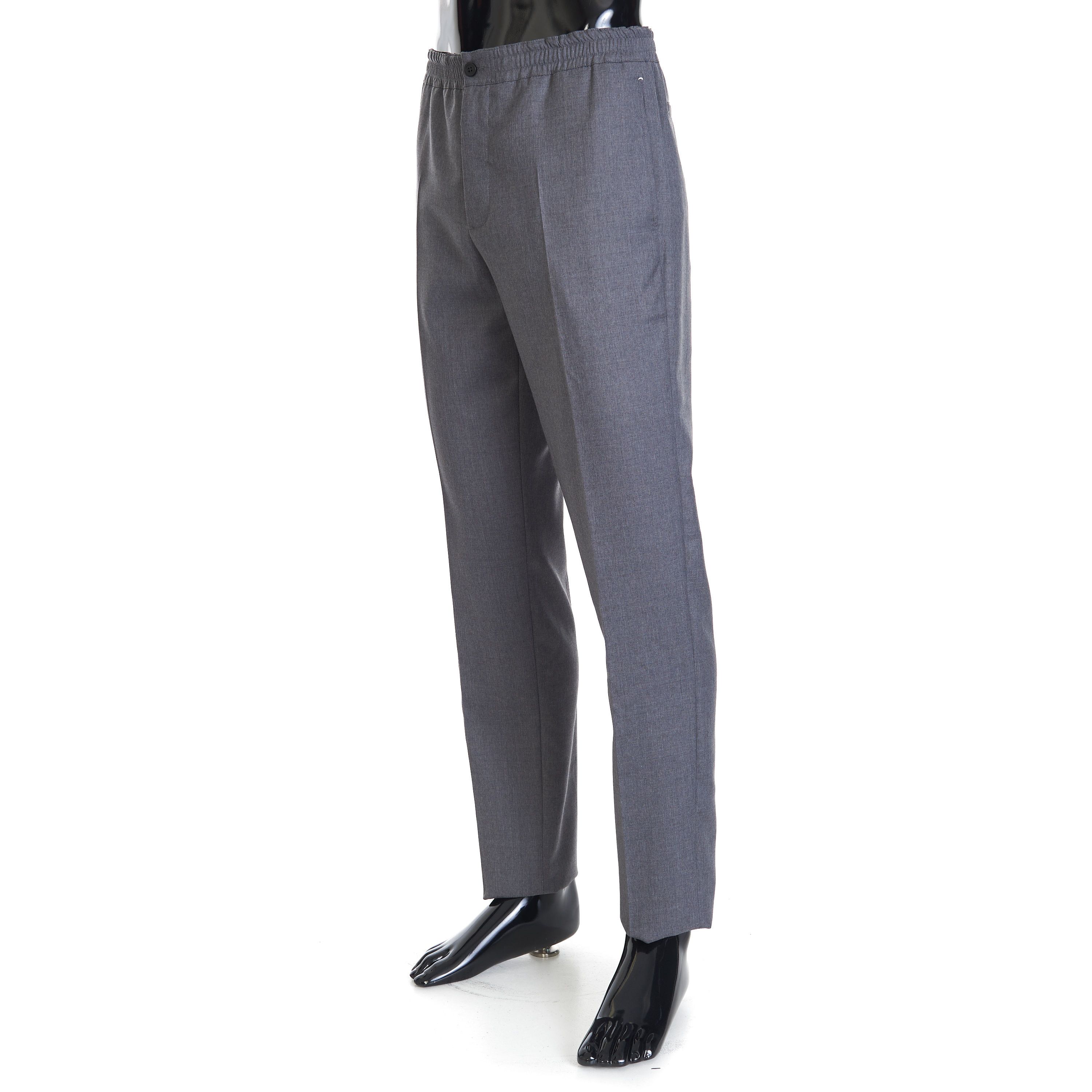 Berluti Drawstring Trousers In Grey Double Face Wool Size US 30 / EU 46 - 2 Thumbnail
