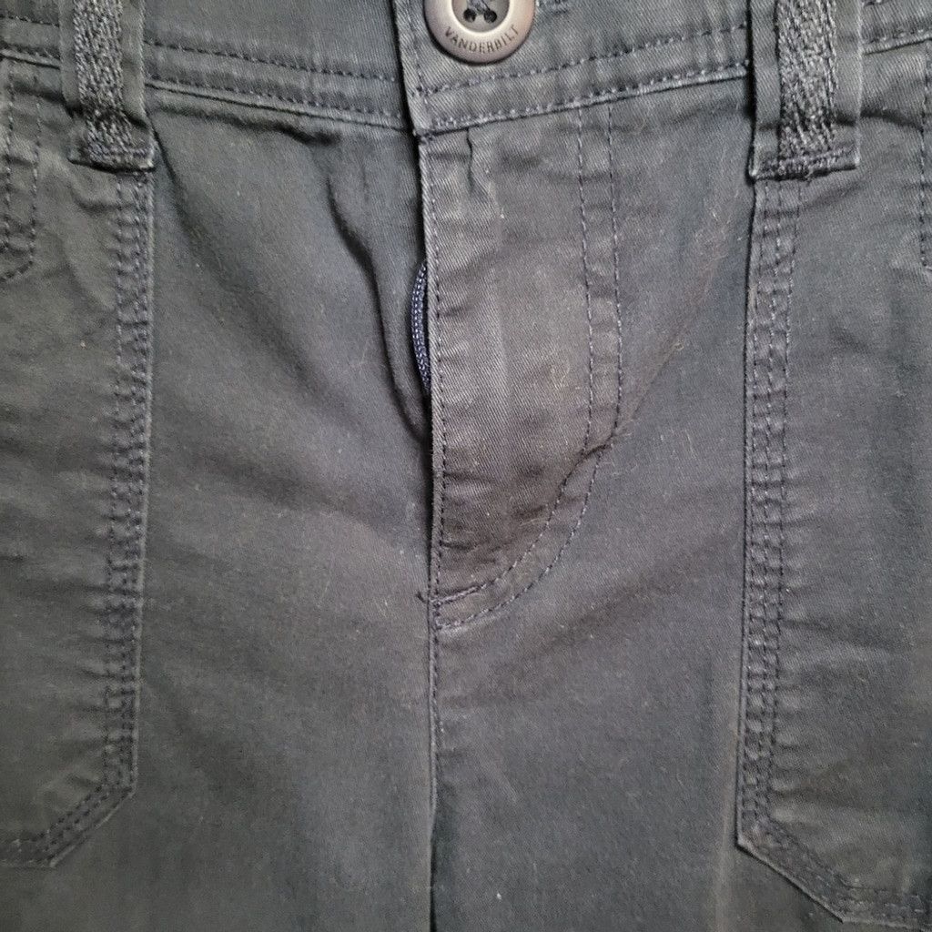 Unknown London Unknown Source,dark blue cargo cropped pants, Size 8P, nwot Size 30" / US 8 / IT 44 - 6 Thumbnail