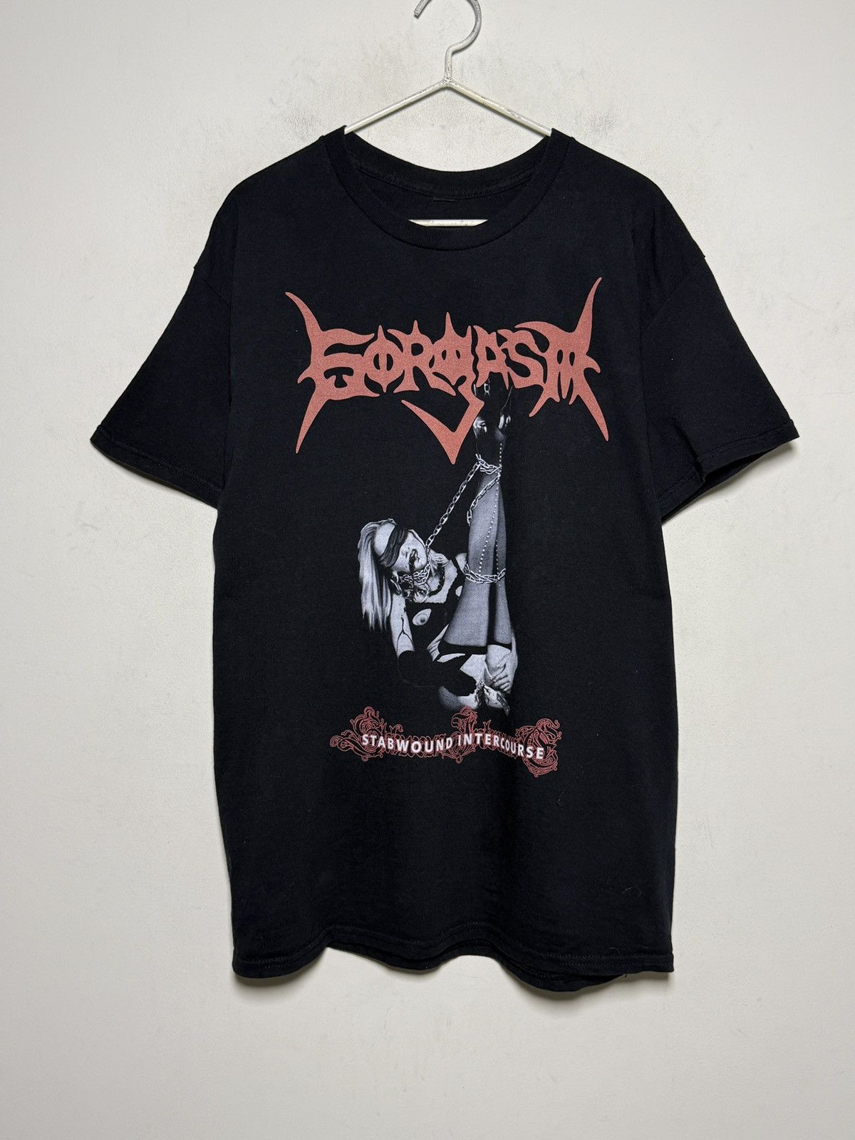 Band Tees Gorgasm “Stabwound Intercourse” tee in black. Size US L / EU 52-54 / 3 - 1 Thumbnail