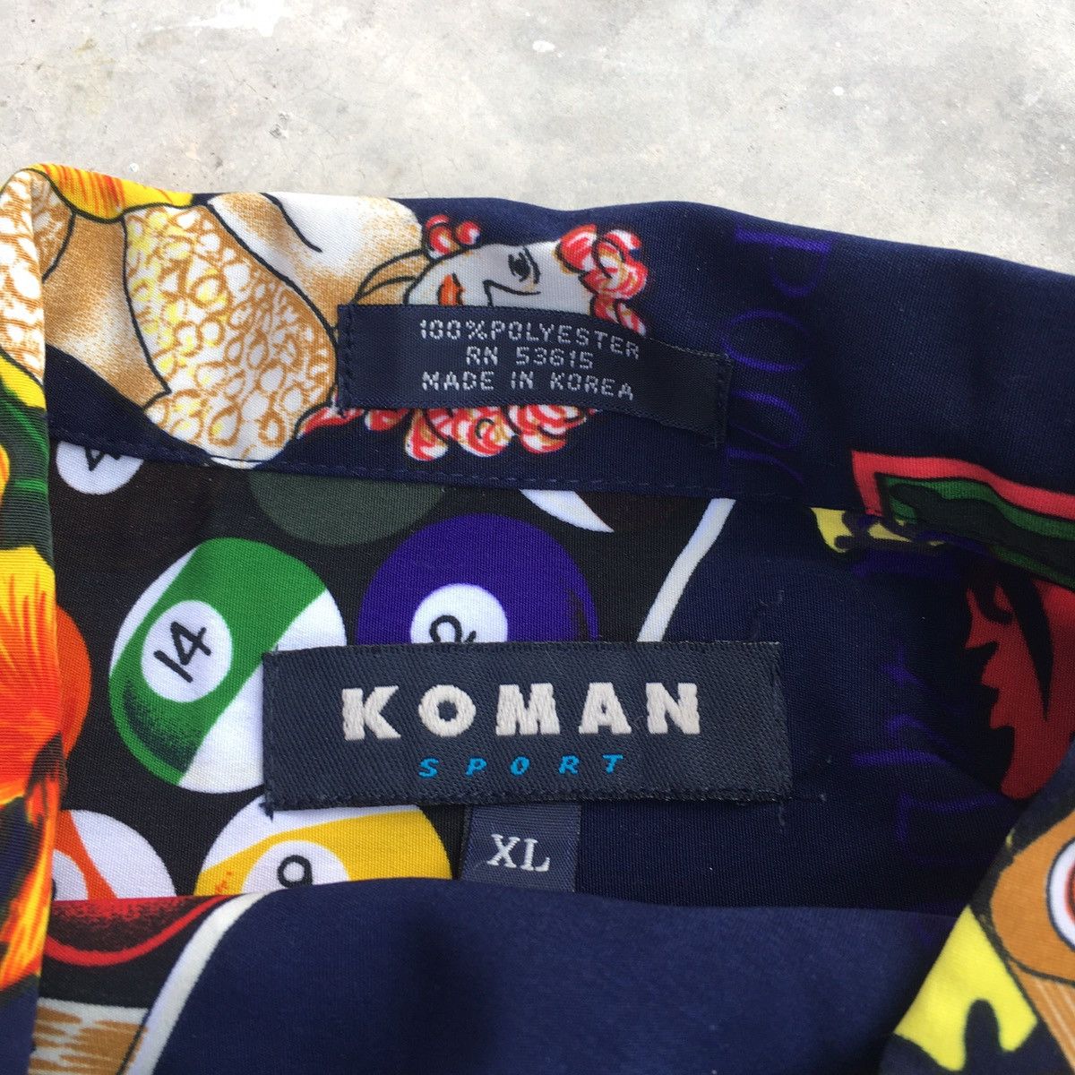 Koman KOMAN Sport Billiard Ball Shirt Size US XL / EU 56 / 4 - 8 Thumbnail