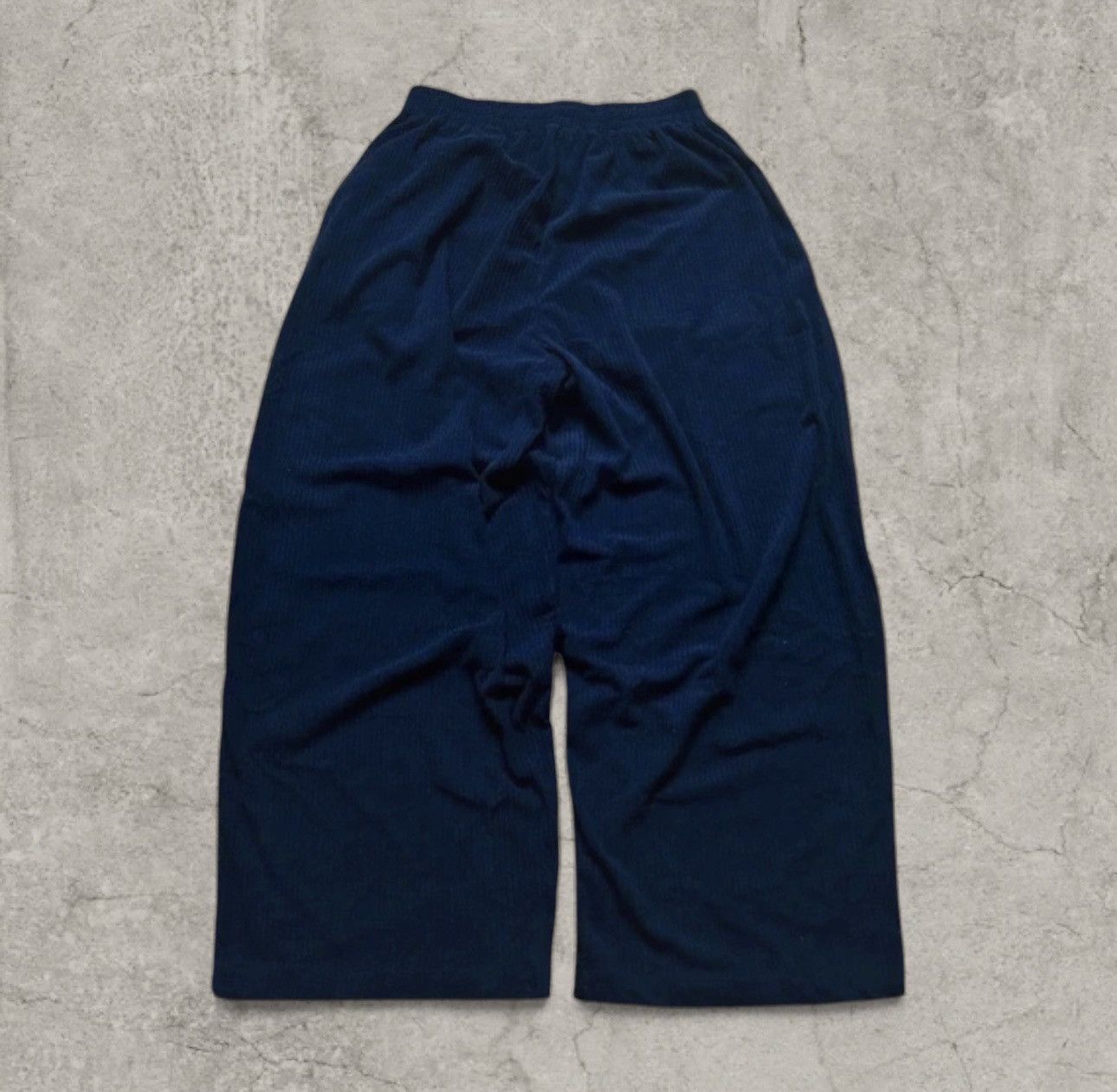 Japanese Brand Super baggy wide leg corduroy trousers joggers in blue. L. Size US 34 / EU 50 - 3 Thumbnail