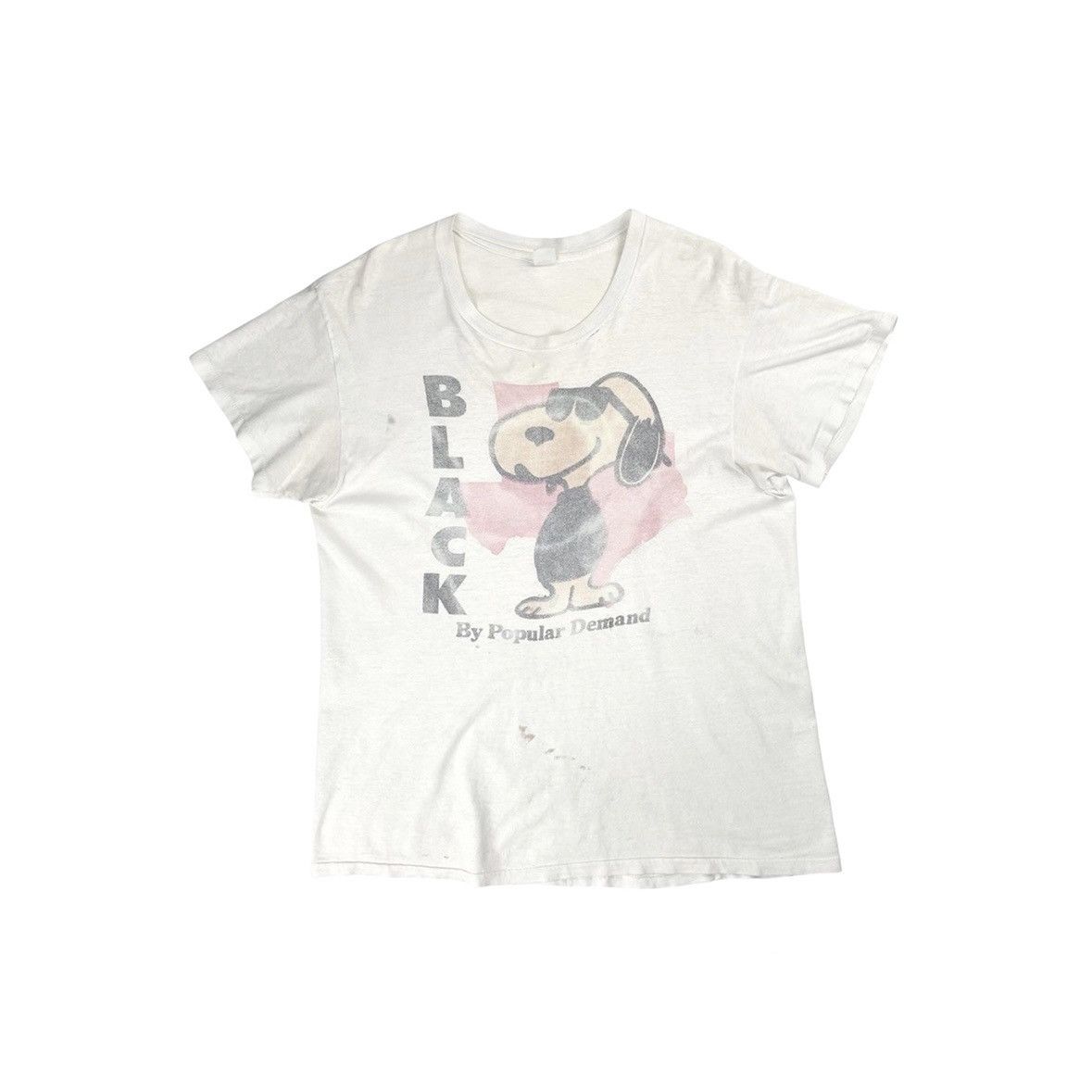 Peanuts VINTAGE 50'S BLACK SNOOPY T-SHIRT Size US L / EU 52-54 / 3 - 1 Thumbnail