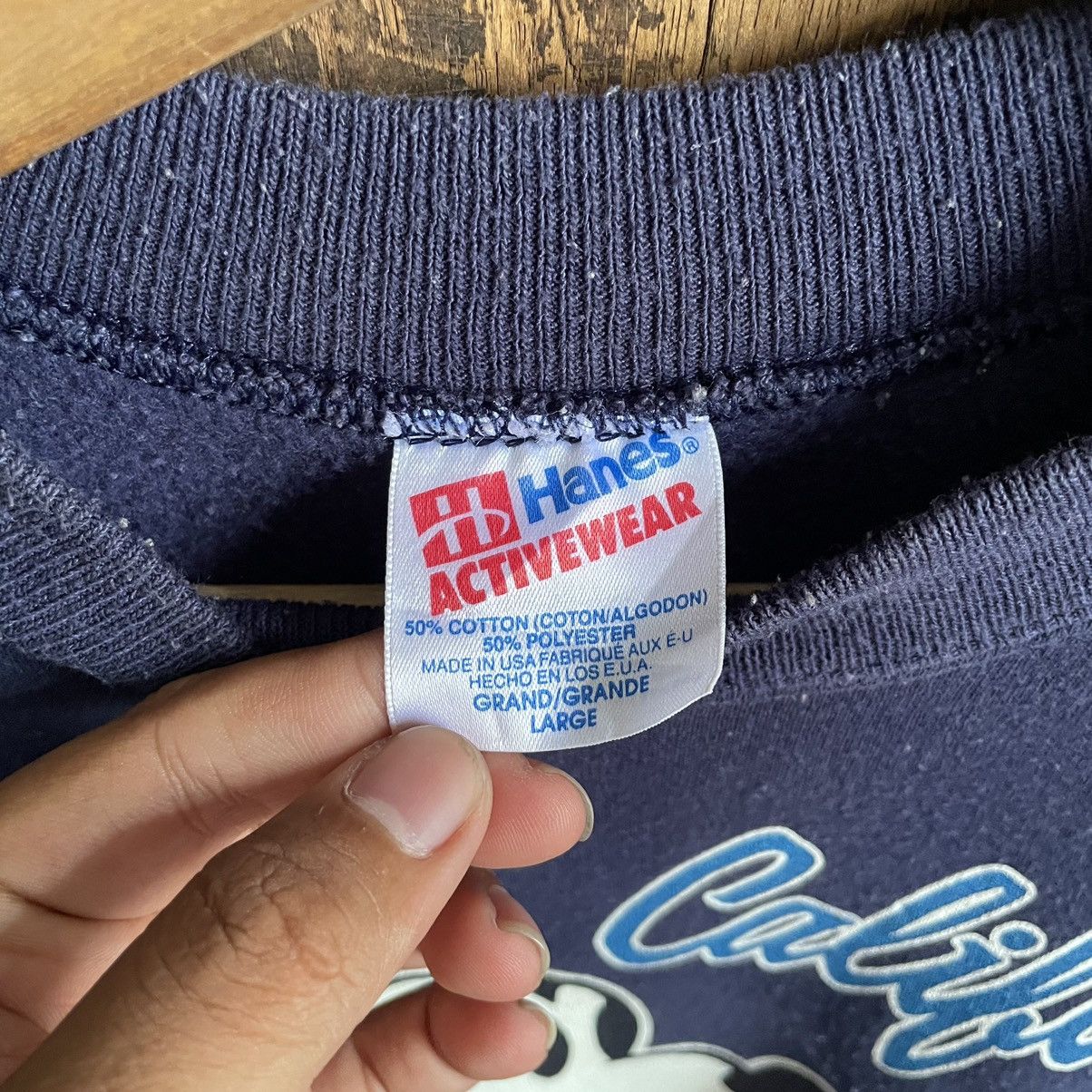 Mickey Mouse × Vintage Vintage 90’s Mickey California Crewneck Size US L / EU 52-54 / 3 - 4 Thumbnail