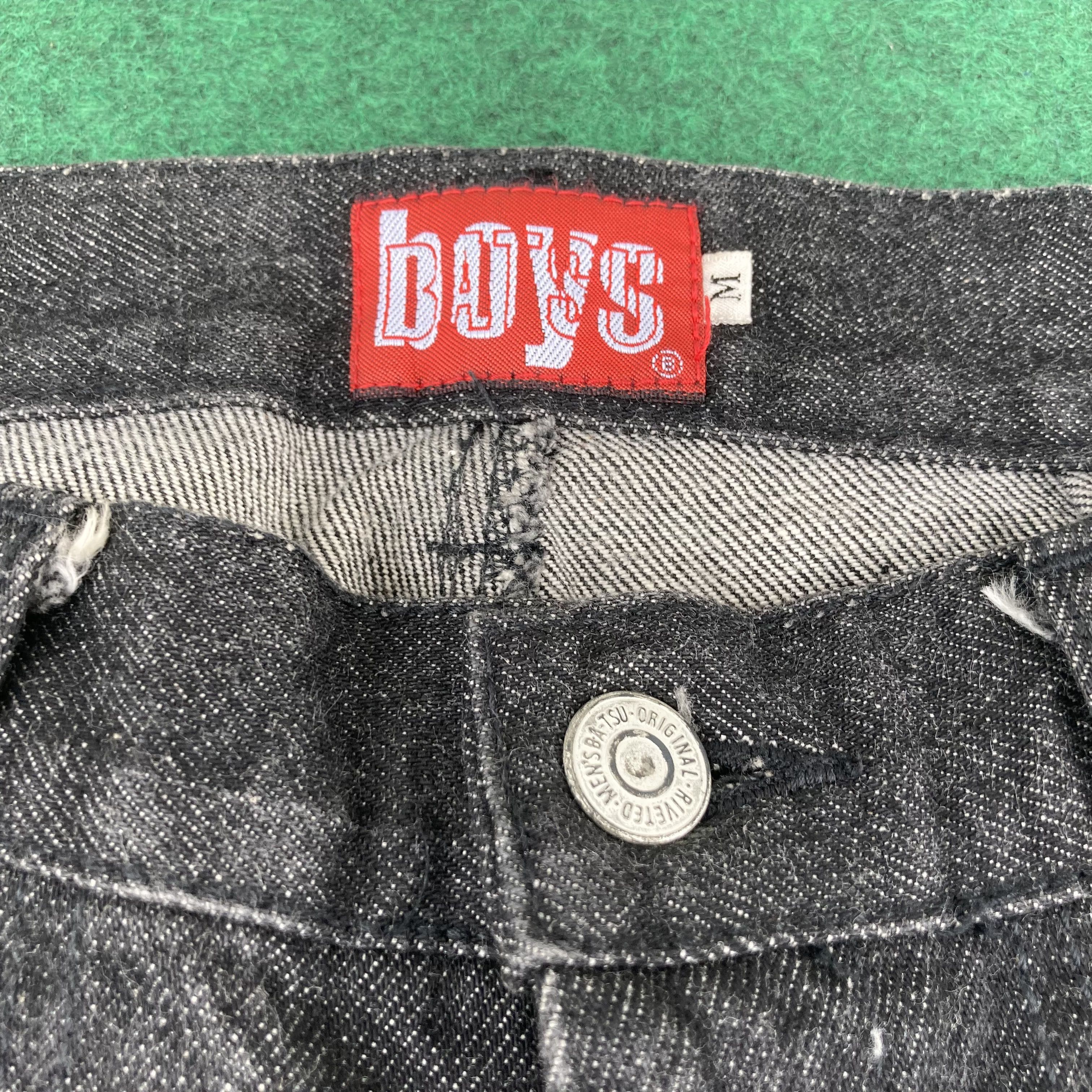 Japanese Brand Vtg Statements Pants Half Zip Batsu Pant Jeans Trouser Jeans Size US 28 / EU 44 - 4 Thumbnail