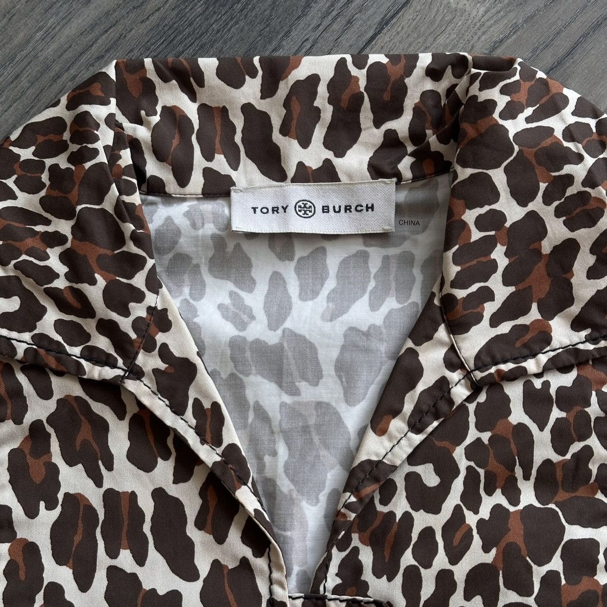 Tory Burch Tory Burch Leopard Poplin Shirtdress Size XS / US 0-2 / IT 36-38 - 7 Thumbnail