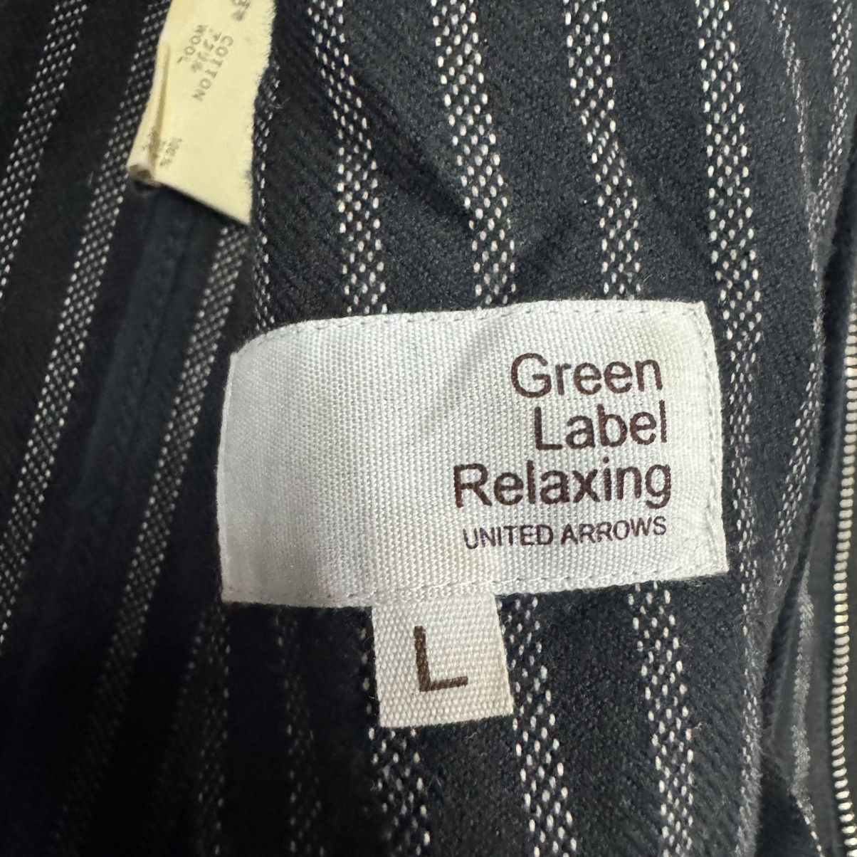 United Arrows Vtg🔥Green Label Relaxing United Arrows Striped Denim Jacket Size US L / EU 52-54 / 3 - 16 Thumbnail