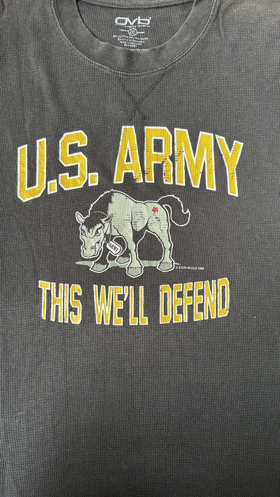 Vintage VINTAGE OVB U.S. ARMY WAFFLE TEE Size US L / EU 52-54 / 3 - 2 Thumbnail