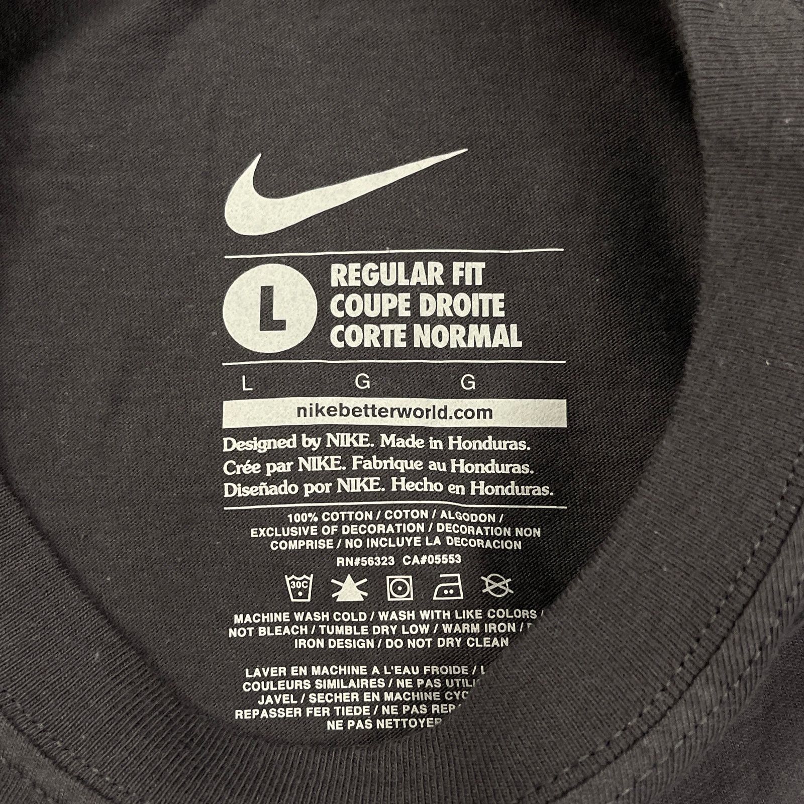 Nike New Nike My Dreams End Yours Regular Fit Gray Tee Large Size US L / EU 52-54 / 3 - 3 Thumbnail