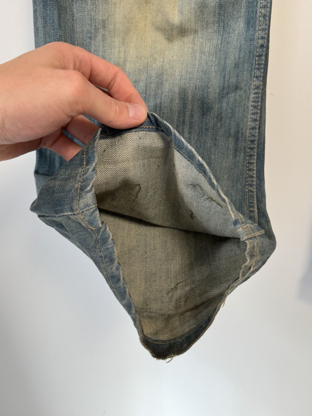 Dolce & Gabbana Vintage Dolce & Gabbana Distressed Faded Poem Denim Jeans Size US 33 - 10 Thumbnail