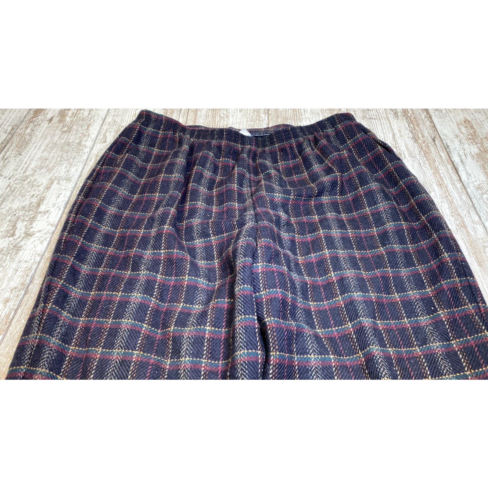 Vintage VINTAGE Alfred Dunner Pants Mens 36 100% Wool Blue Plaid Pleated Lined Golf 7366 Size US 36 / EU 52 - 4 Thumbnail