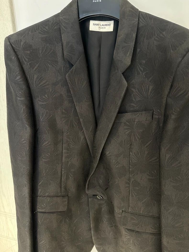 Saint Laurent Paris Saint Laurent Paris Dark patterned suit-2506 Size US XL / EU 56 / 4 - 3 Thumbnail
