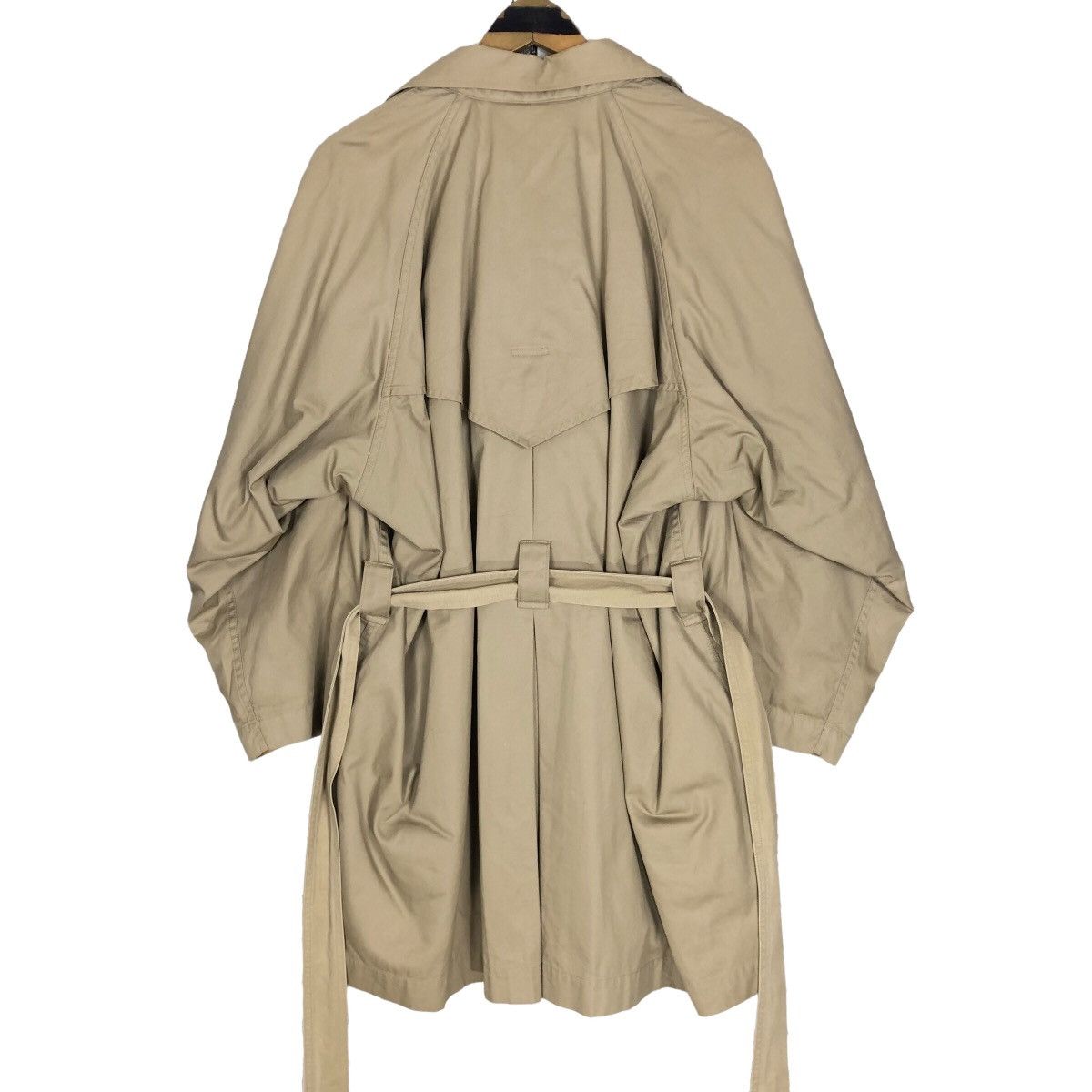 Issey Miyake Vintage 80s Issey Miyake Wide Collar Trench Coat Size US L / EU 52-54 / 3 - 13 Thumbnail