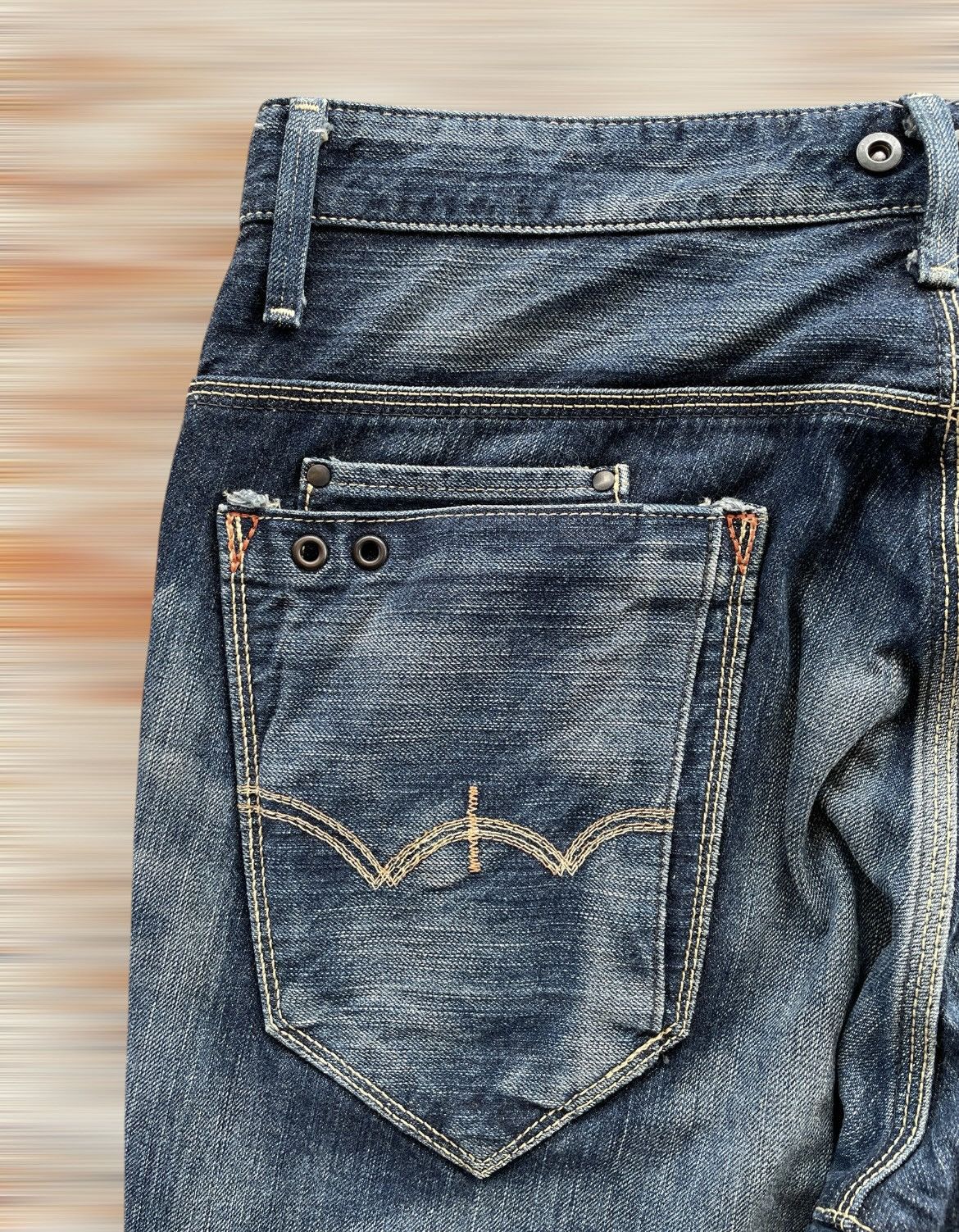 Edwin × If Six Was Nine × Japanese Brand EDWIN E-FUNCTION THREE QUARTER JEANS Size US 33 - 9 Thumbnail