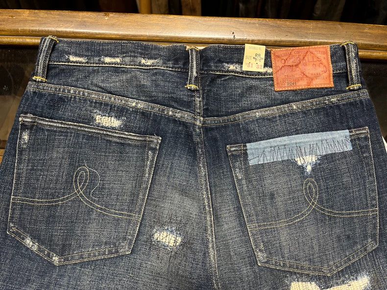 RRL Ralph Lauren RRL Ralph Lauren Knife cut patch damages Niuwang jeans Size US 32 / EU 48 - 8 Thumbnail