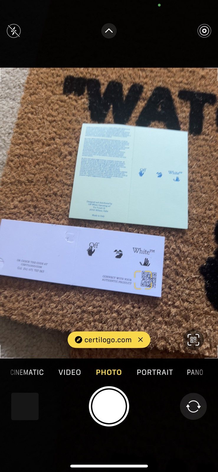 Off-White Off-white doormat watch your step OW Virgil Abloh Size ONE SIZE - 3 Thumbnail