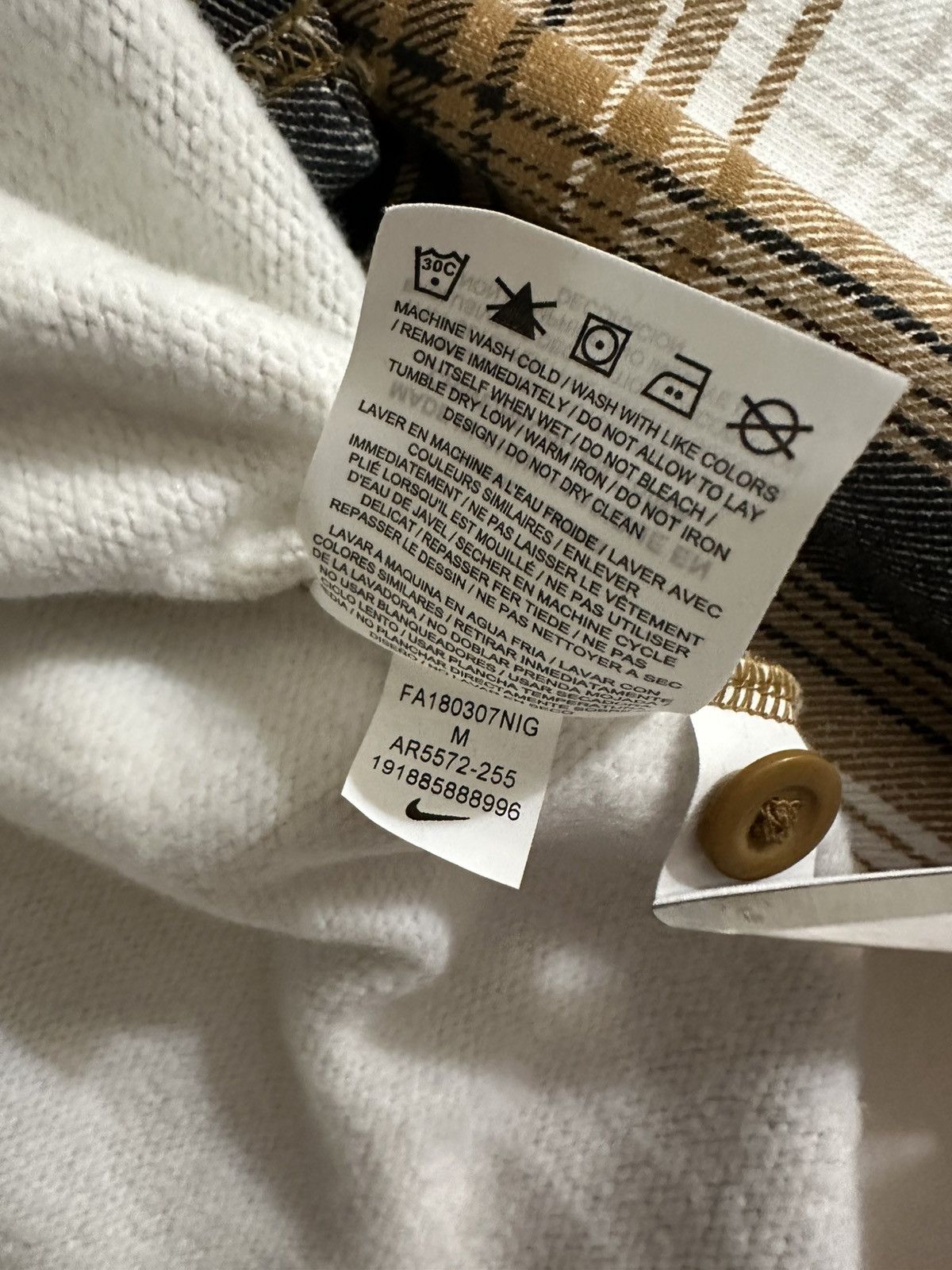 Nike × Supreme Supreme x Nike Plaid Hooded Sweatshirt - Mustard, Medium Size US M / EU 48-50 / 2 - 6 Thumbnail