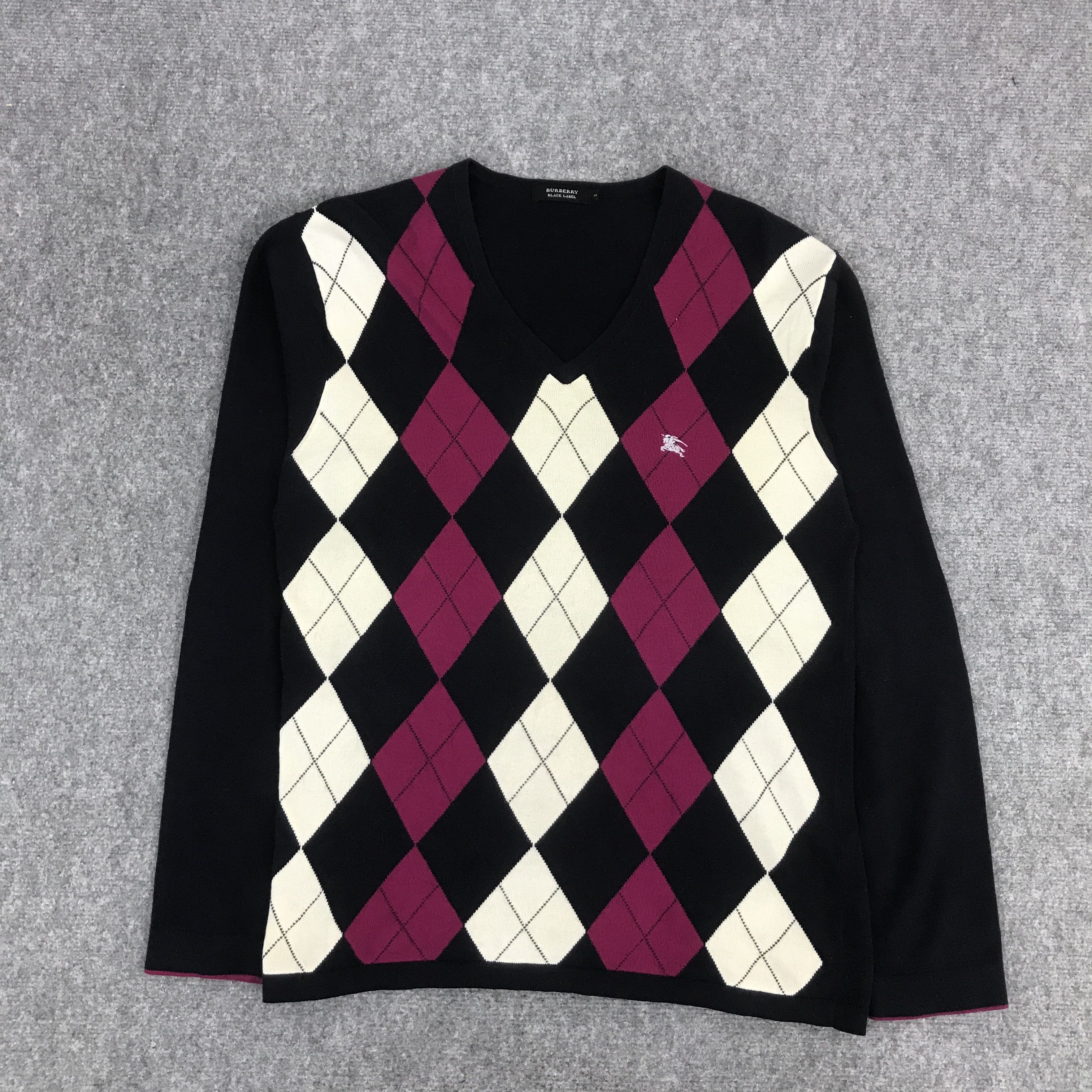 Burberry BURBERRY BLACK LABEL NECK V DESIGN KNITWEAR Size US M / EU 48-50 / 2 - 1 Thumbnail