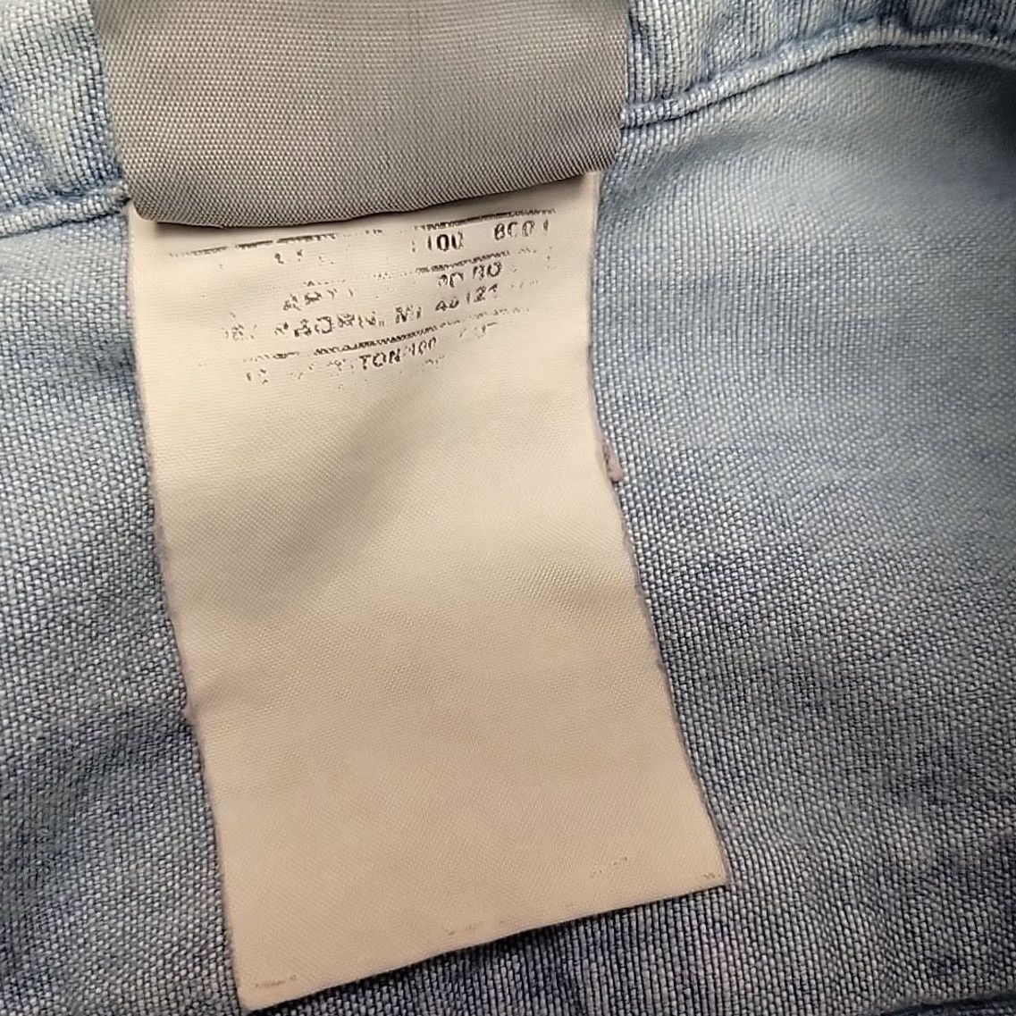 Carhartt Carhartt Shirt Men XL Faded Blue Chambray Button Short Sleeve Work Outdoors Size US XL / EU 56 / 4 - 5 Thumbnail