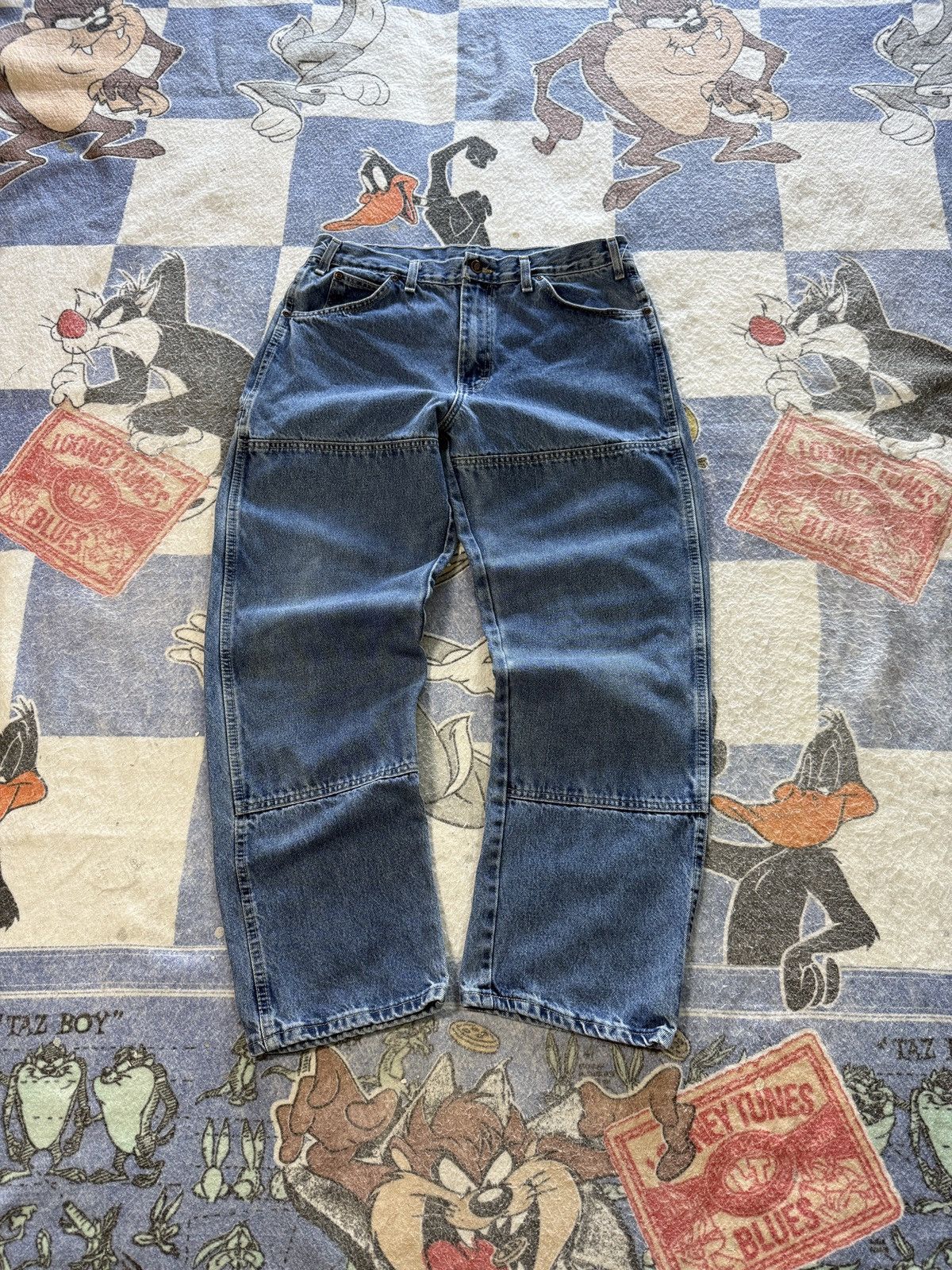 Dickies Dickies double knee denim work pants Size US 33 - 3 Thumbnail
