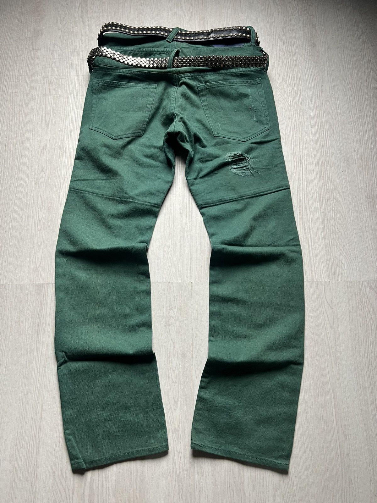 PPFM PPFM Double Waist Distressed Jeans Size US 32 / EU 48 - 2 Thumbnail
