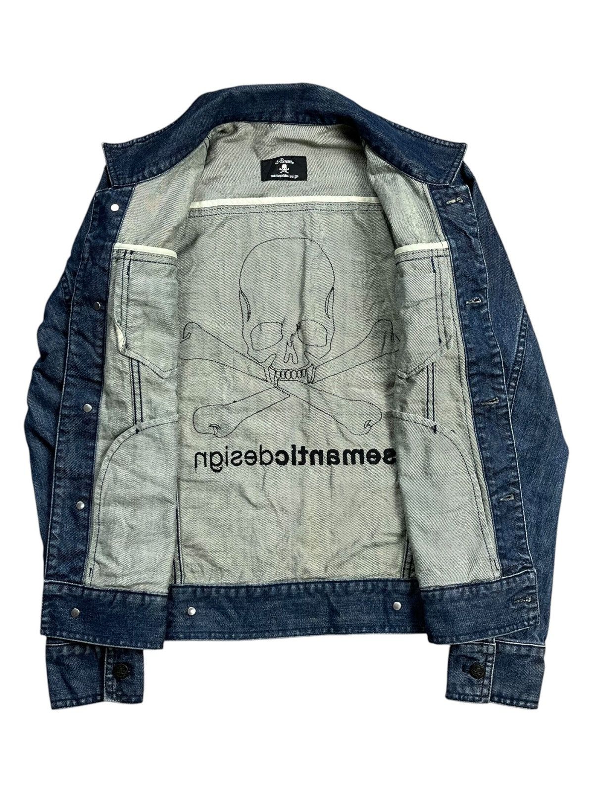 If Six Was Nine 2000s Semantic Design - Washed Vkei Style Denim Jacket Size US M / EU 48-50 / 2 - 3 Thumbnail