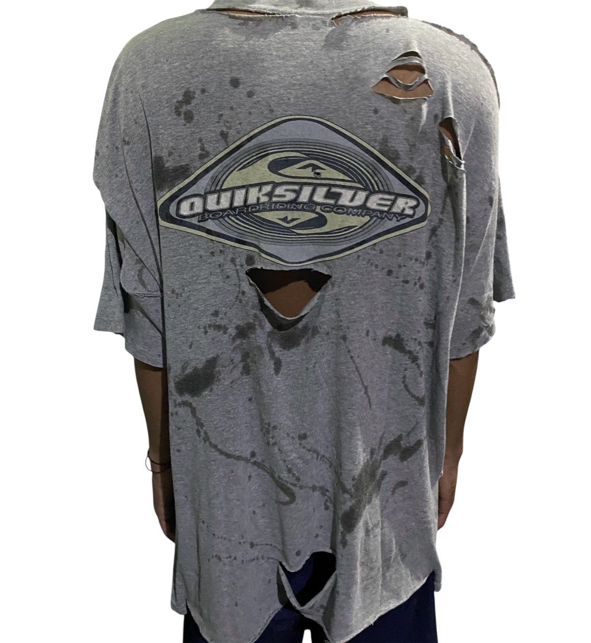 4GSELLER QUIKSILVER VINTAGE TRASHED STAIL OIL ERD STYLE Size US XL / EU 56 / 4 - 9 Thumbnail