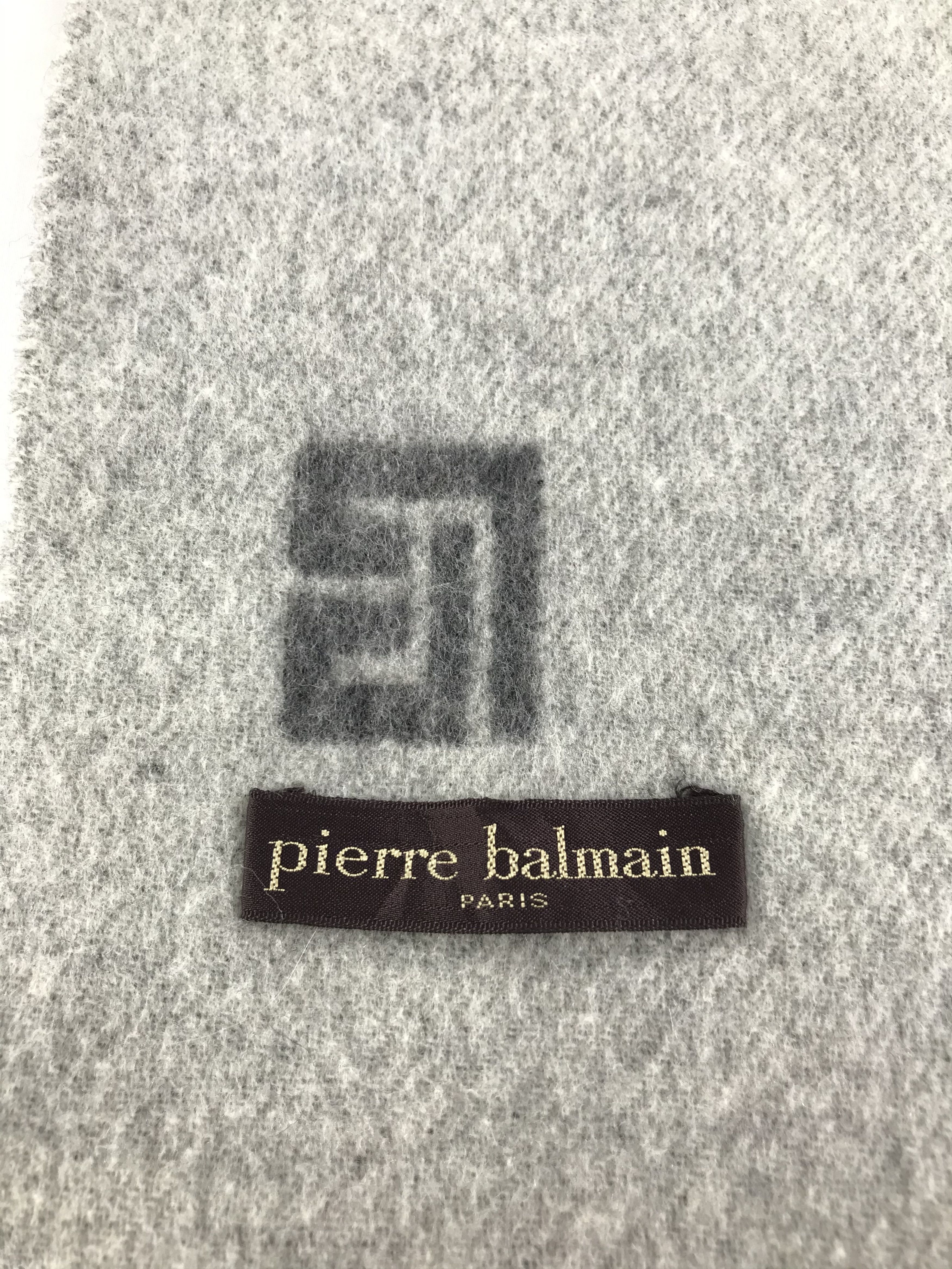 Pierre Balmain Pierre Balmain Wool Scarf Muffler Neckgear Neck Warmer V22 Size ONE SIZE - 4 Thumbnail