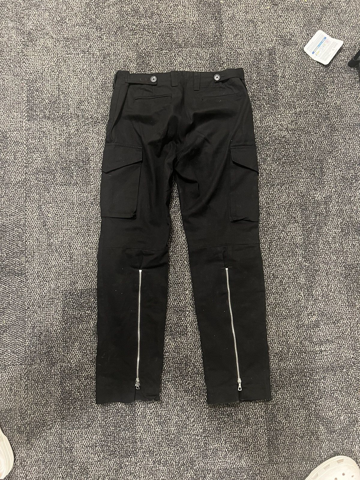 image of Vintage Backzip Cargo Pants in Black, Men's (Size 30)