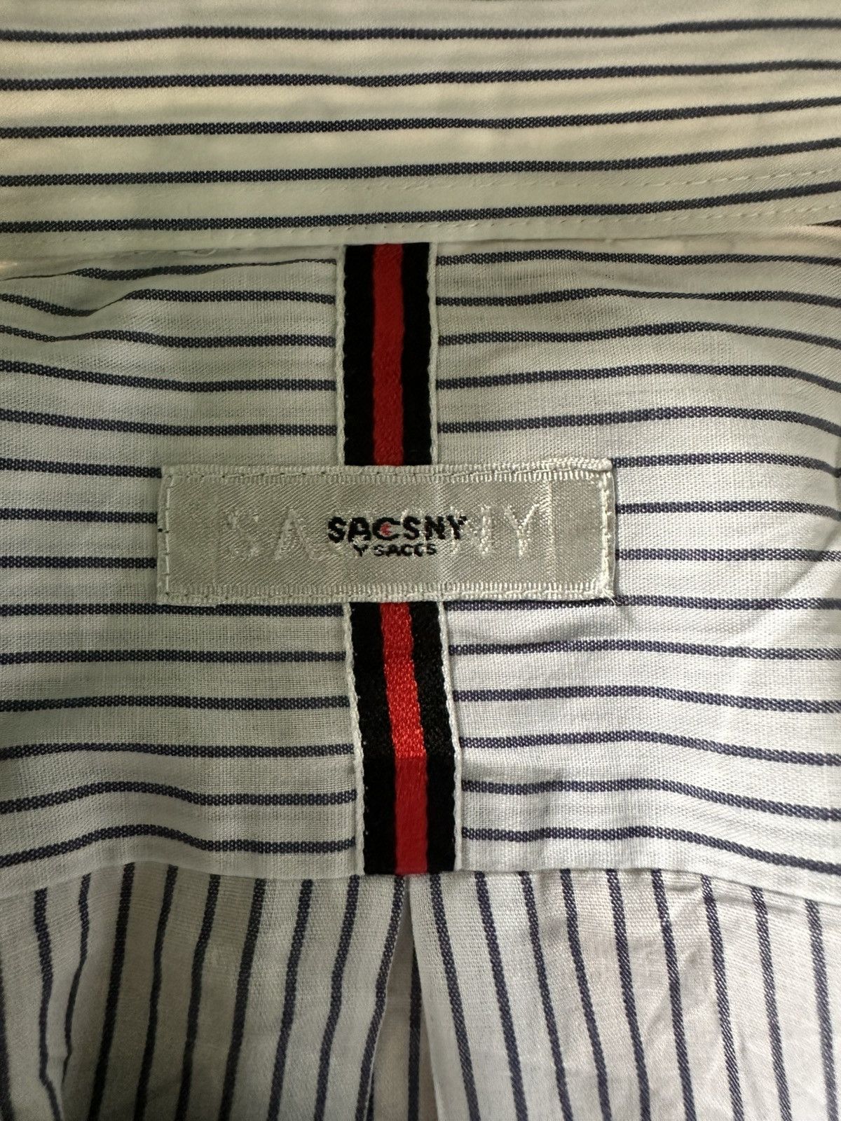 Japanese Brand × Y's for Men × Yohji Yamamoto Vintage Sacsny Y'saccs By Yohji Yamamoto Long Sleeve Shirt Size US M / EU 48-50 / 2 - 4 Thumbnail