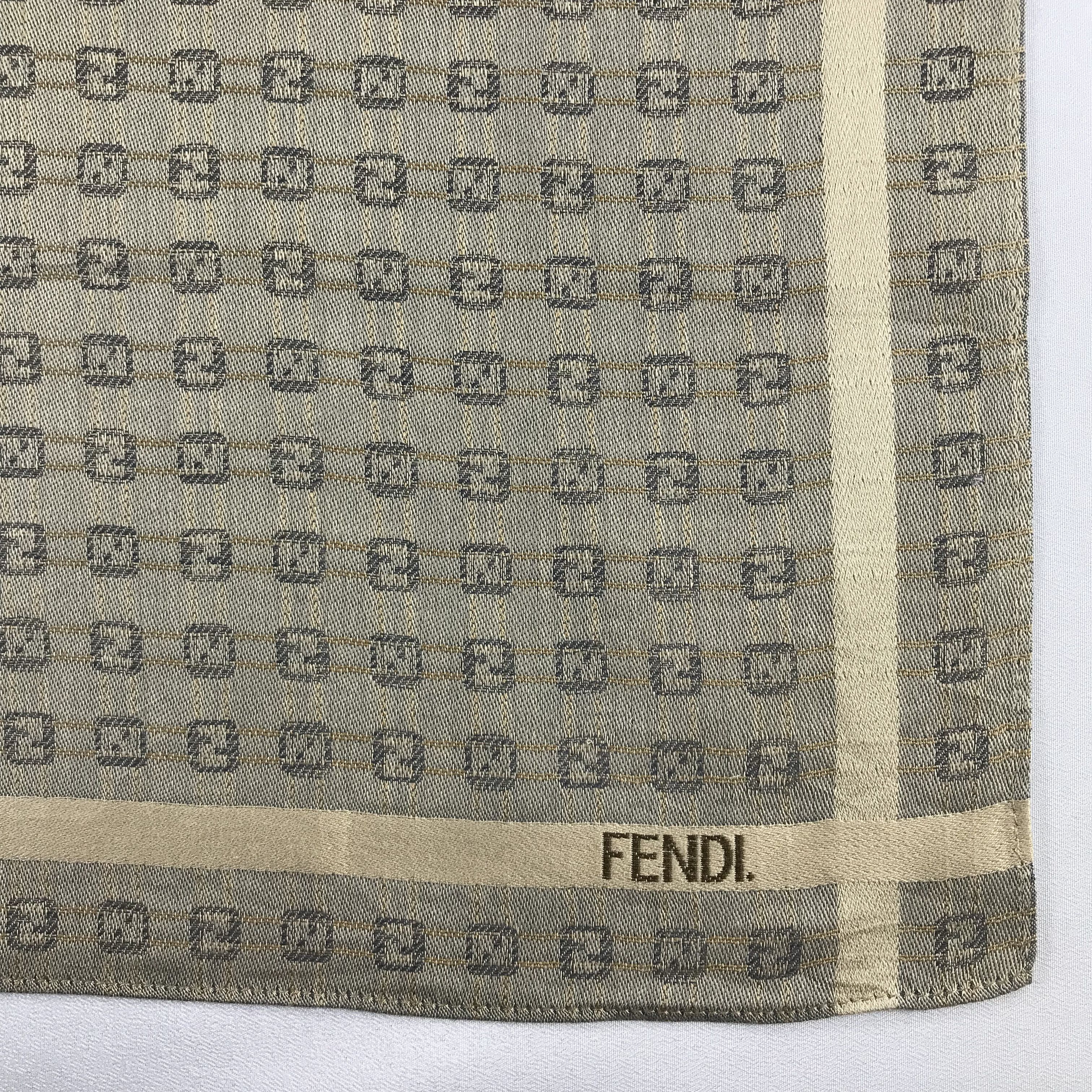 Vintage FenDI Handkerchief / Bandana / Neckerchief C661 Size ONE SIZE - 5 Thumbnail