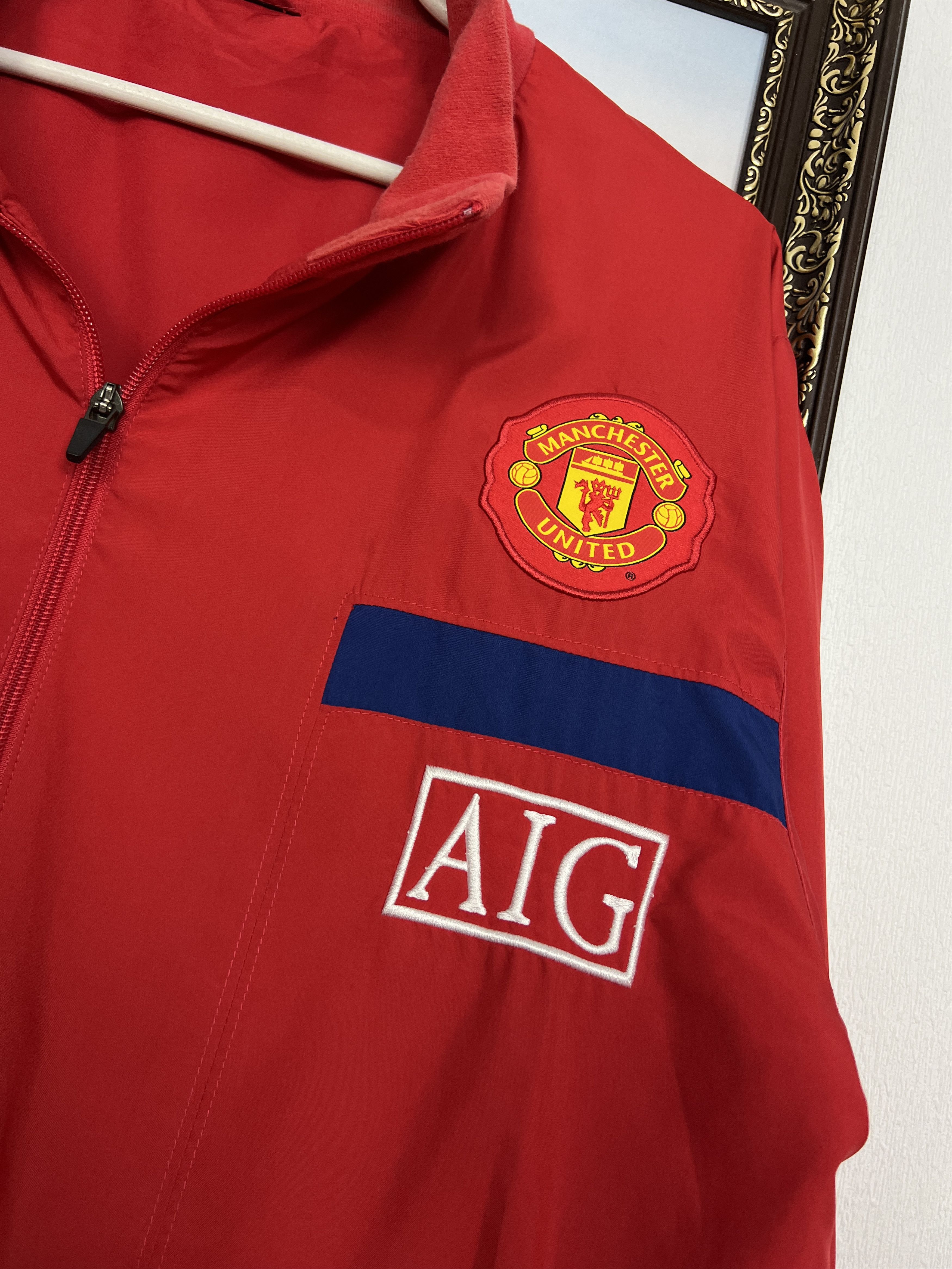 Nike Vintage Manchester United Football Jacket Soccer Track Top Size US L / EU 52-54 / 3 - 3 Thumbnail