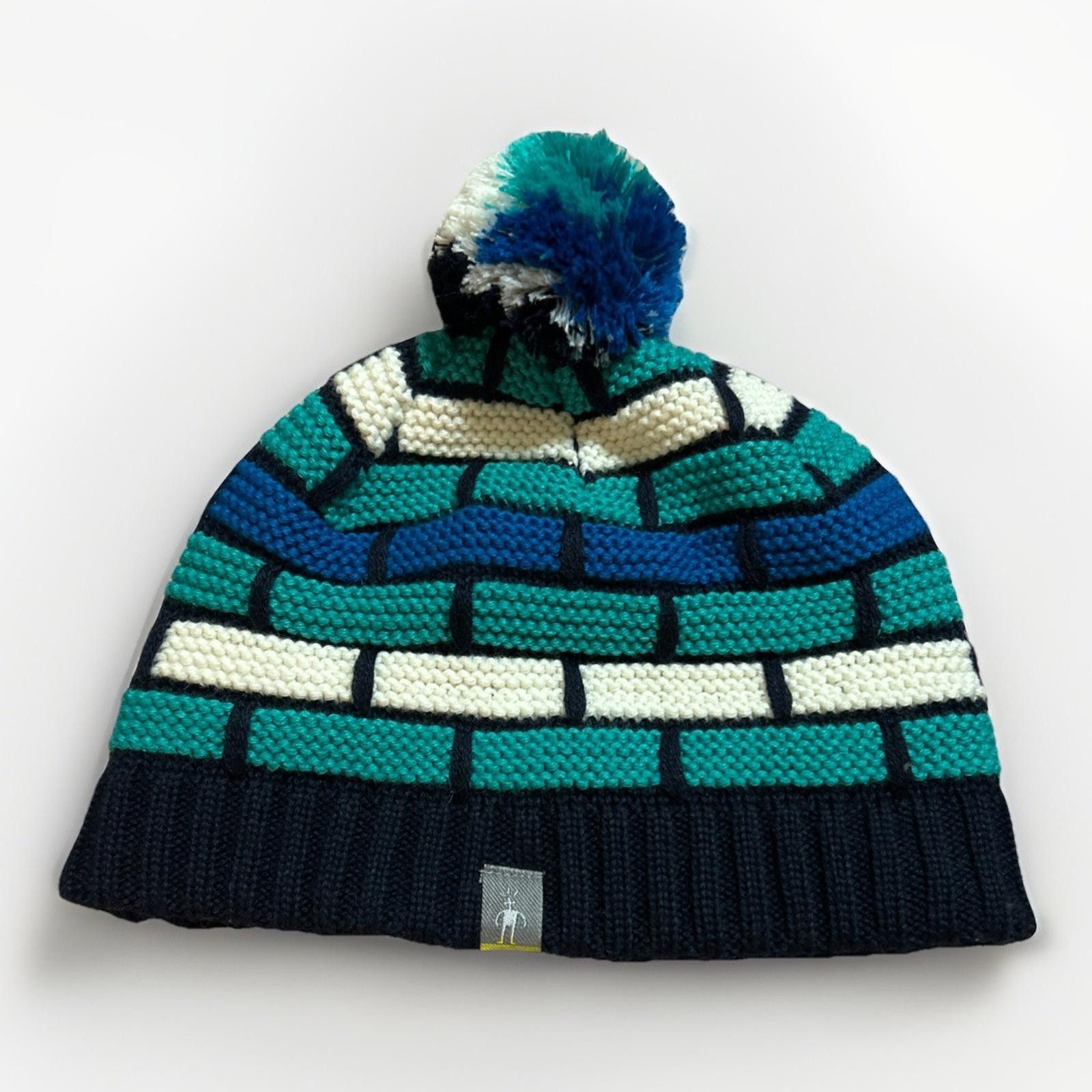 Smartwool SMARTWOOL Merino Wool Knit Pom Pom Beanie Made in Canada Size ONE SIZE - 1 Thumbnail