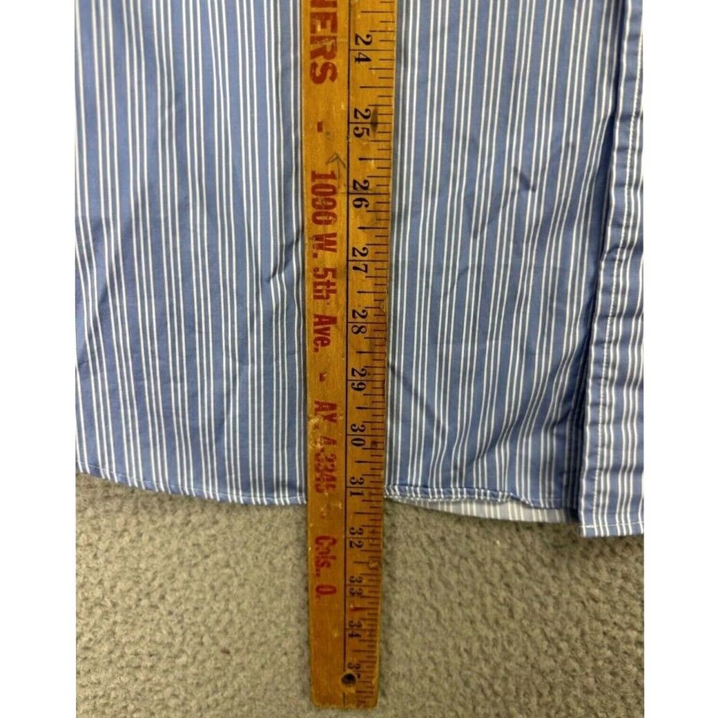 Brooks Brothers Brooks Brothers Button Down Shirt Mens Large Blue Striped Cotton Size US L / EU 52-54 / 3 - 7 Thumbnail